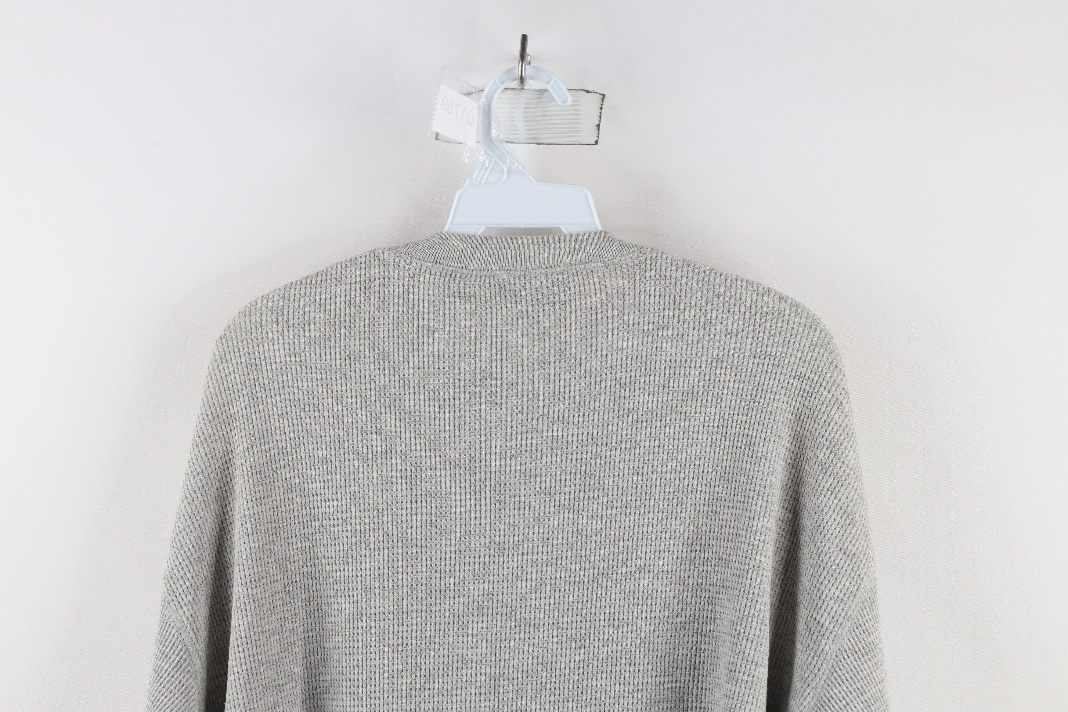 Vintage Vintage 90s Streetwear Thermal Waffle Knit Henley T-Shirt Size L / US 10 / IT 46 - 8 Thumbnail