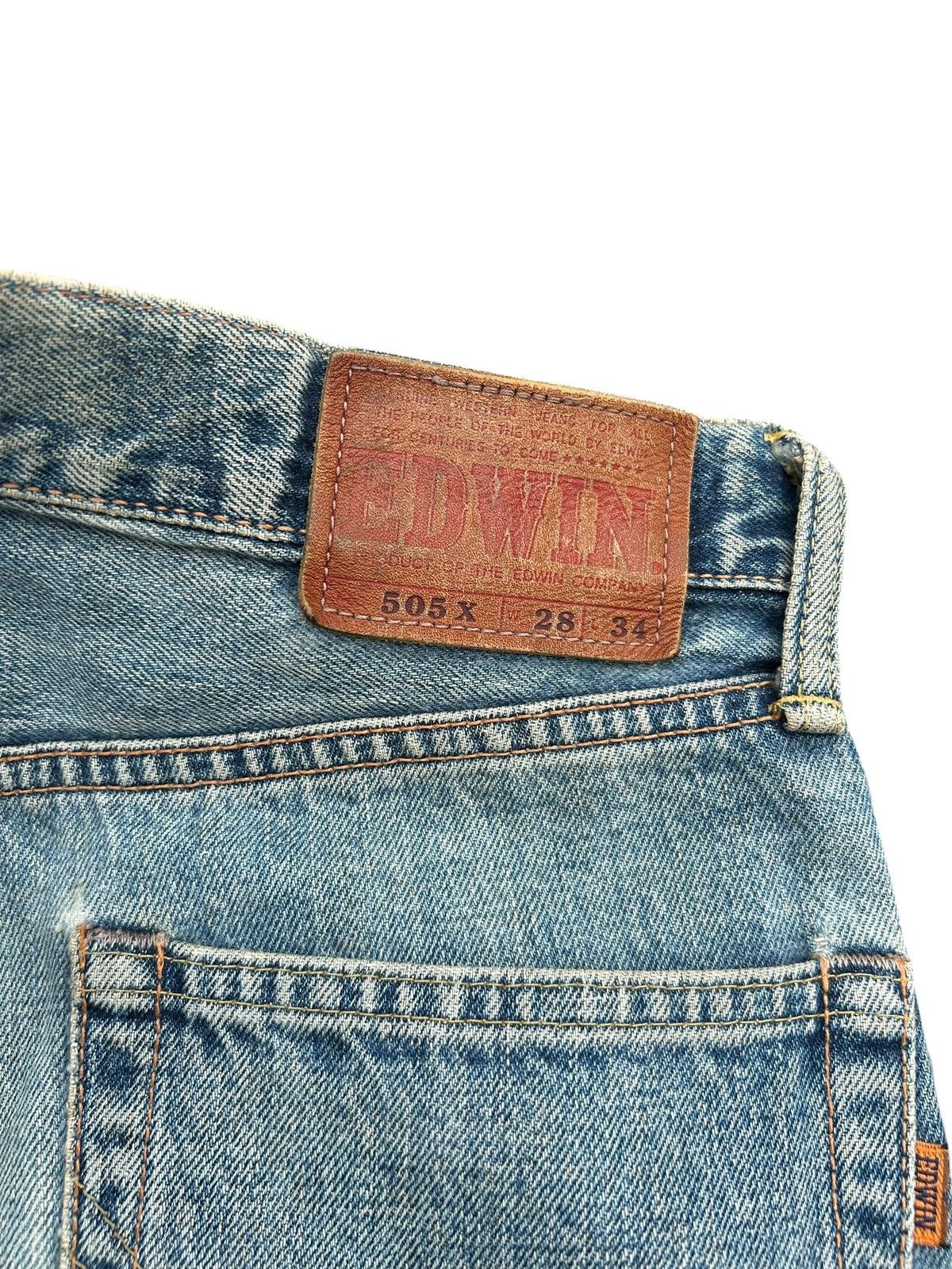 Kapital Vintage Edwin 505x Selvedge Dirty Distressed Denim Jeans Size US 28 / EU 44 - 13 Thumbnail