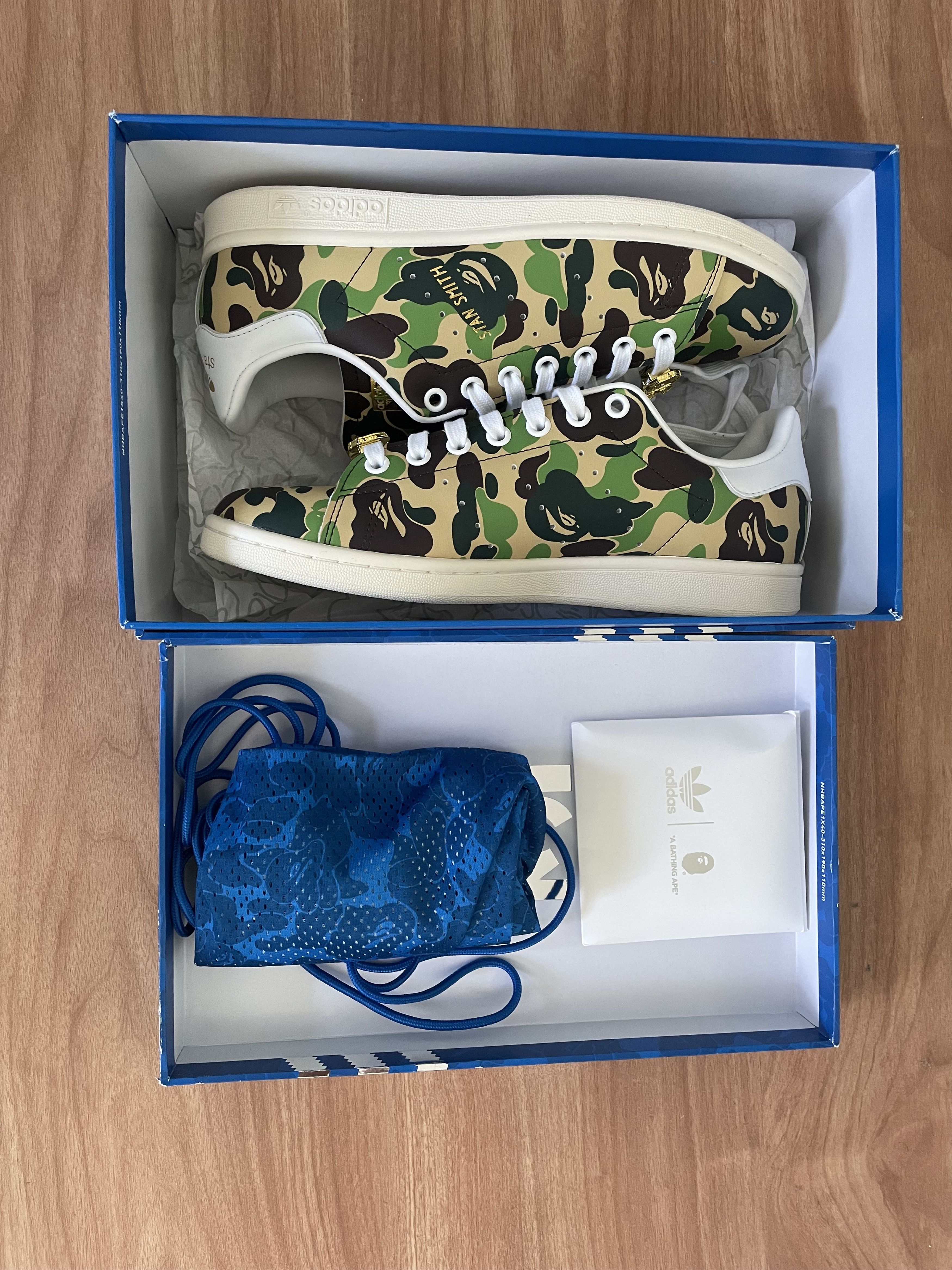 Adidas × Bape Adiddas Stan Smith Bape ABC Camo Size US 7 / EU 40 - 14 Thumbnail