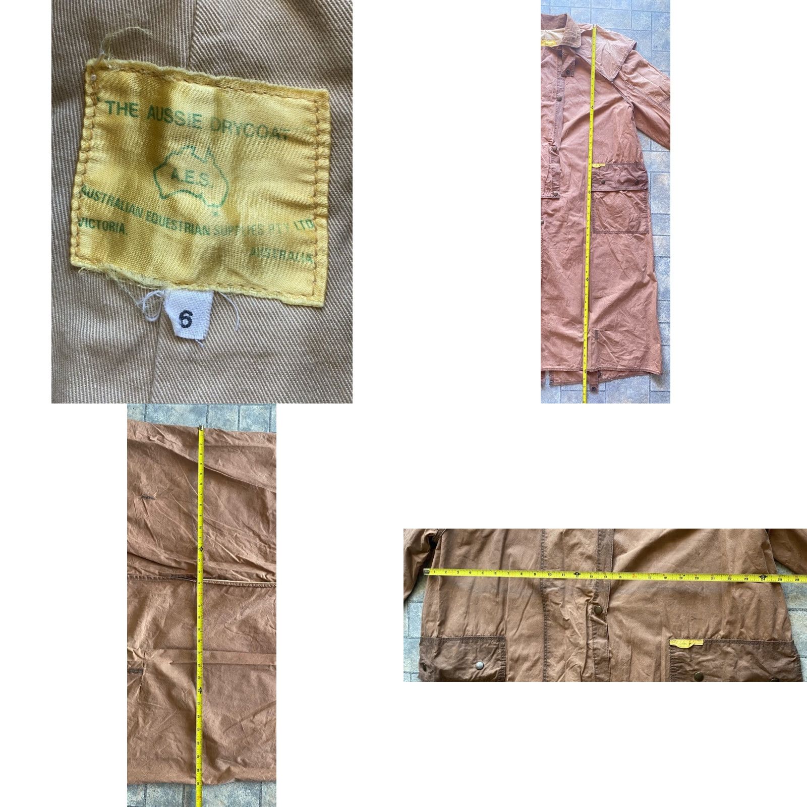 Vintage The Aussie Drycoat Coat Women 6 Waterproof Brown Duster Coat Womens 6 Vintage? Size M / US 6-8 / IT 42-44 - 9 Thumbnail