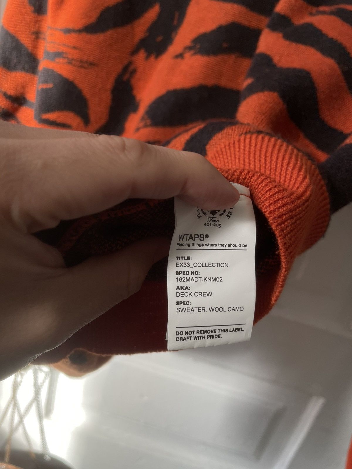 Neighborhood Tiger Camo Intarsia Sweater Size US M / EU 48-50 / 2 - 9 Thumbnail