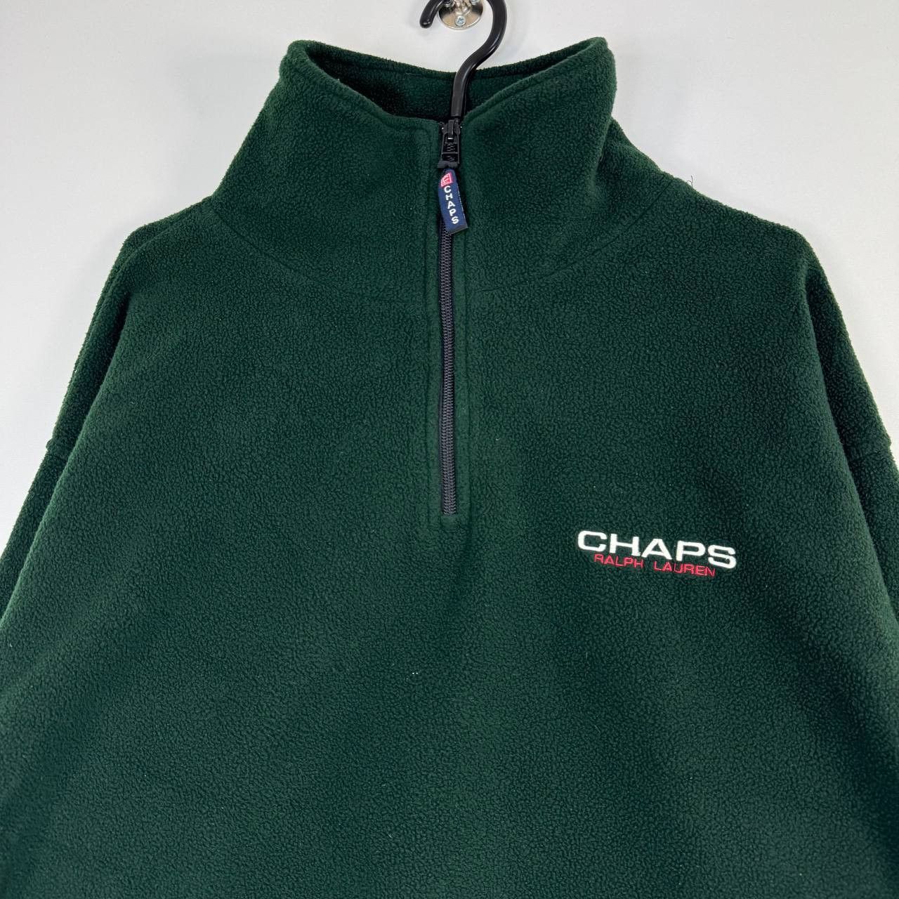 Chaps Ralph Lauren Vintage Chaps Ralph Lauren Quarter Zip Fleece Pullover M Size US M / EU 48-50 / 2 - 2 Thumbnail