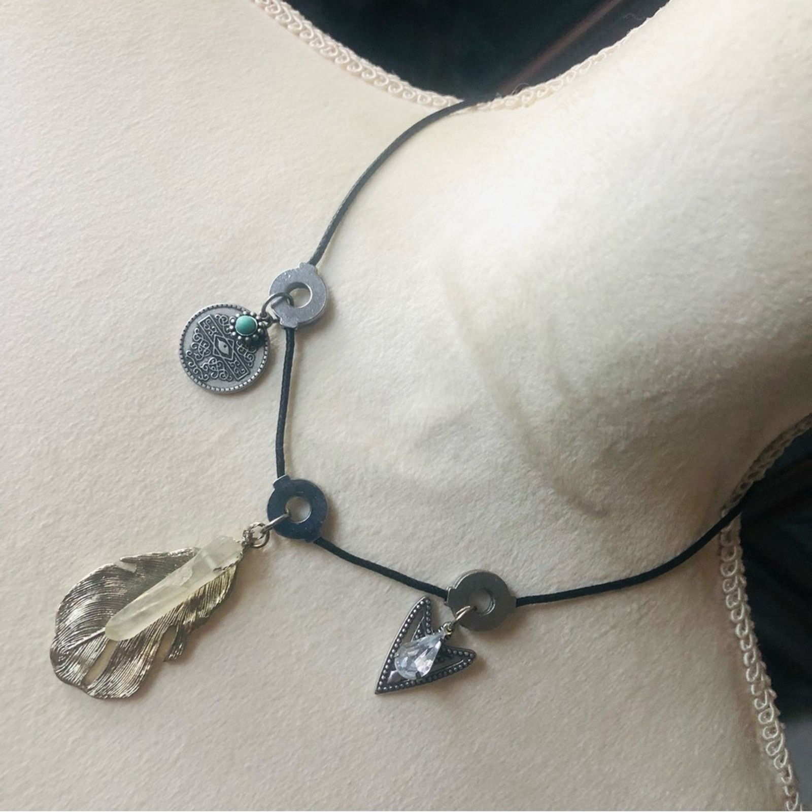 Handmade Handcrafted repurpose southwest charm necklace Size ONE SIZE - 1 Thumbnail