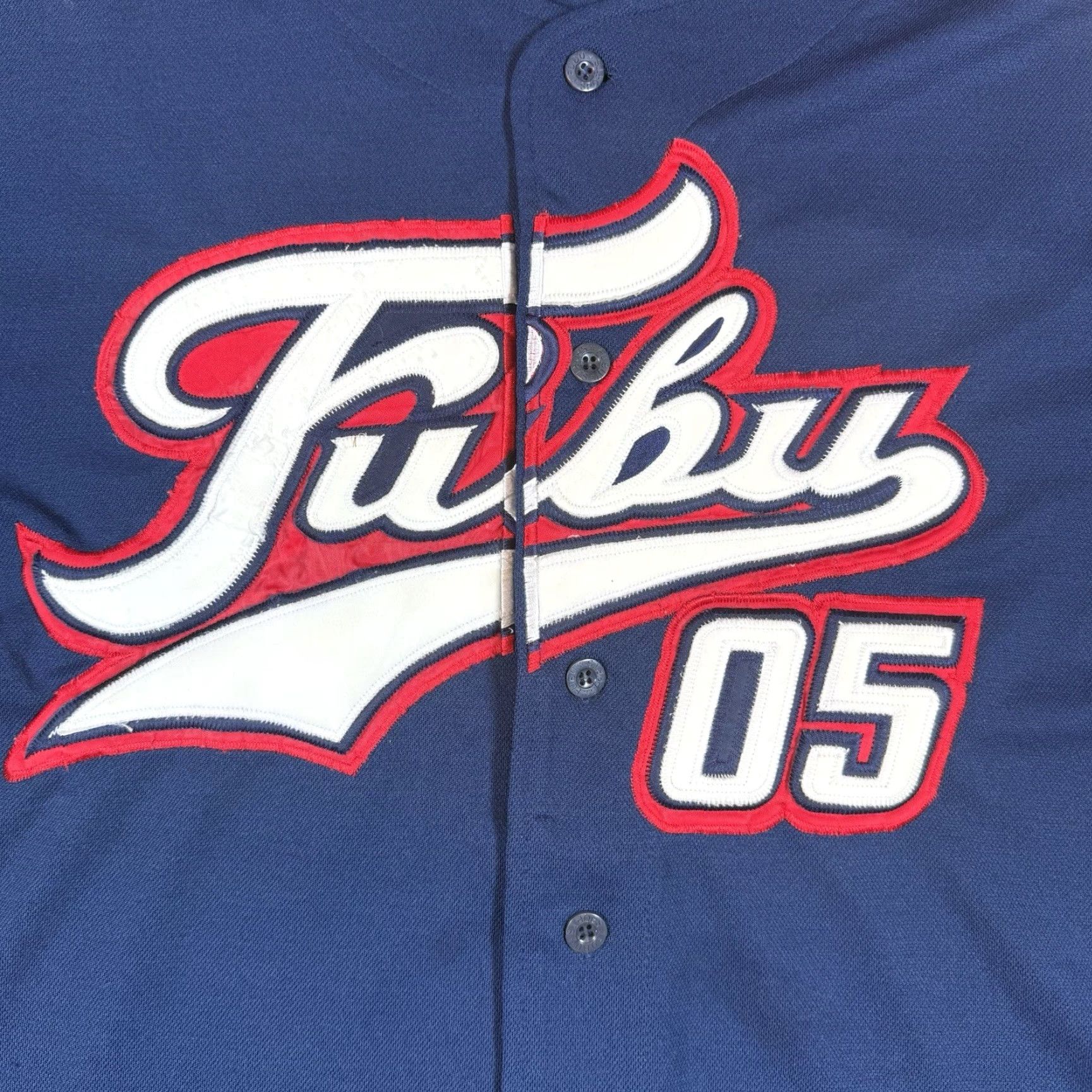 Fubu VINTAGE FUBU Baseball Jersey Men L Blue Button Sports 05 Y2K Size US L / EU 52-54 / 3 - 5 Thumbnail
