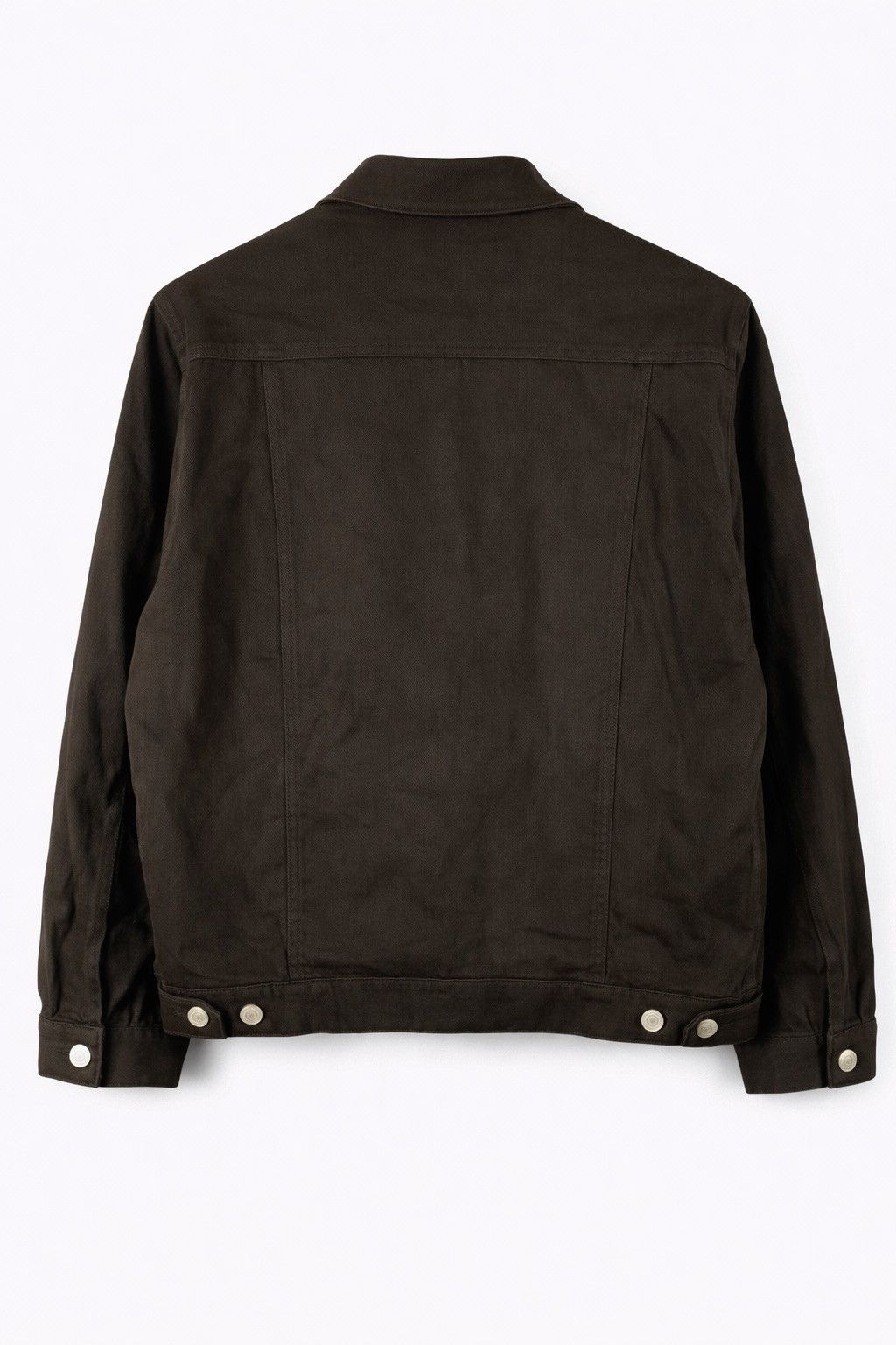 Japanese Brand Sugar Dept Dr Denim Honzawa QLT Brown Minimal Work Jacket Size US M / EU 48-50 / 2 - 2 Thumbnail