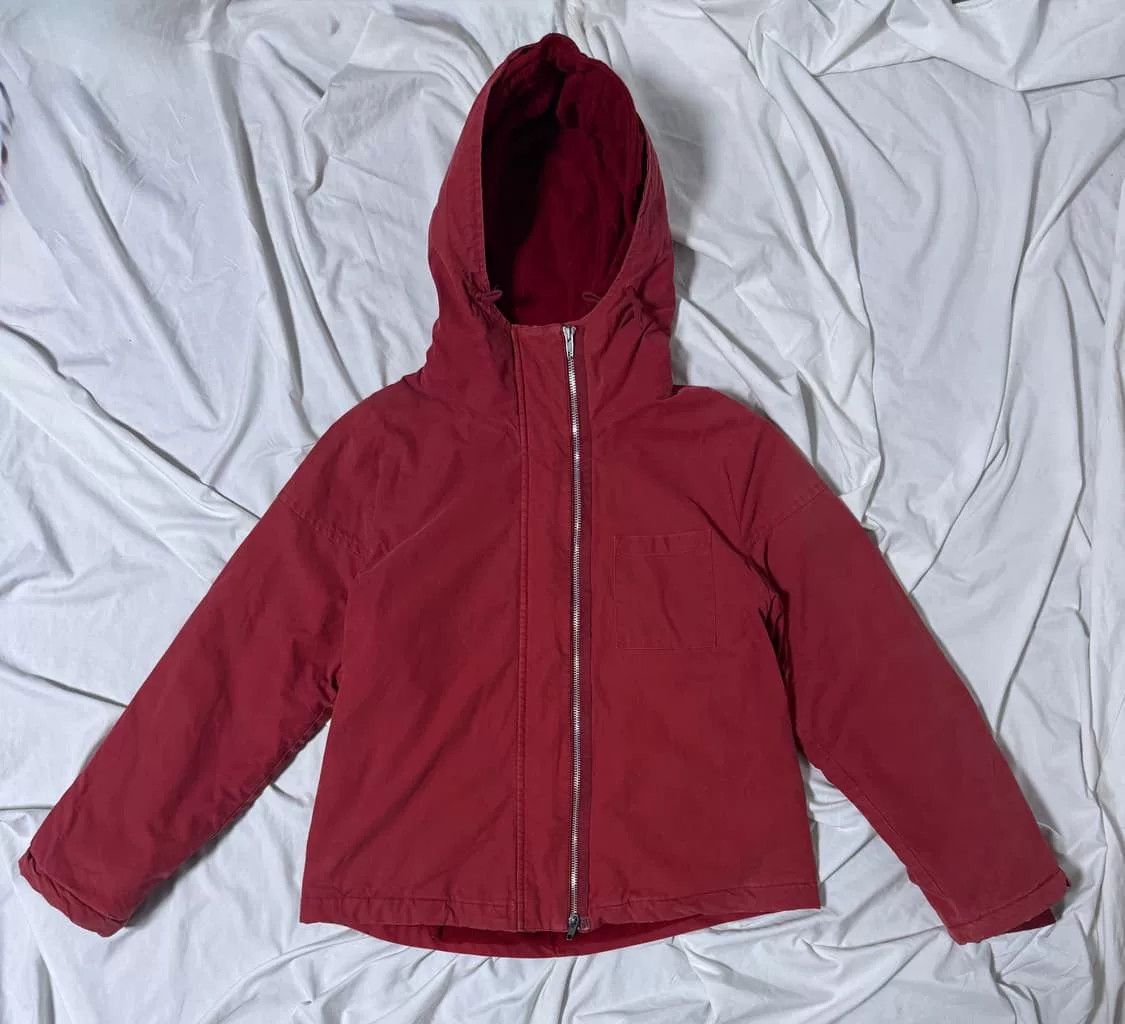 Helmut Lang Helmut Lang Red Hooded Workwear Jacket Size US M / EU 48-50 / 2 - 1 Thumbnail