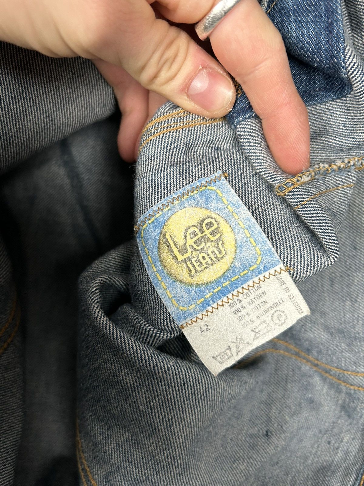 Lee Vintage Lee Jeans 90s Trucker Jacket Storm Denim Grunge Punk Size US M / EU 48-50 / 2 - 6 Thumbnail