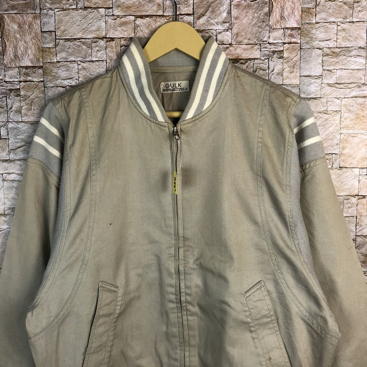 Japanese Brand Gulk Brown Bombers varsity Jacket #A382 Size US M / EU 48-50 / 2 - 5 Thumbnail