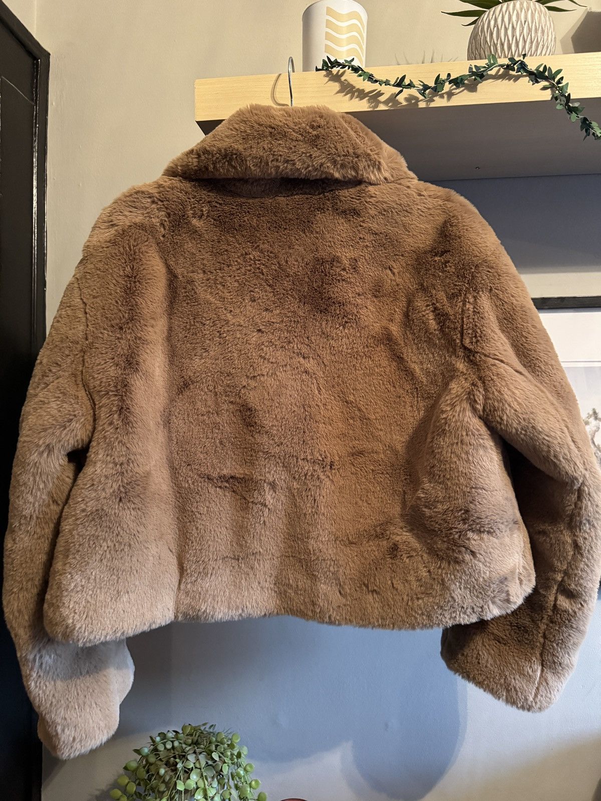 STAND STUDIO Janet Faux Fur Cropped Jacket Size M / US 6-8 / IT 42-44 - 3 Thumbnail