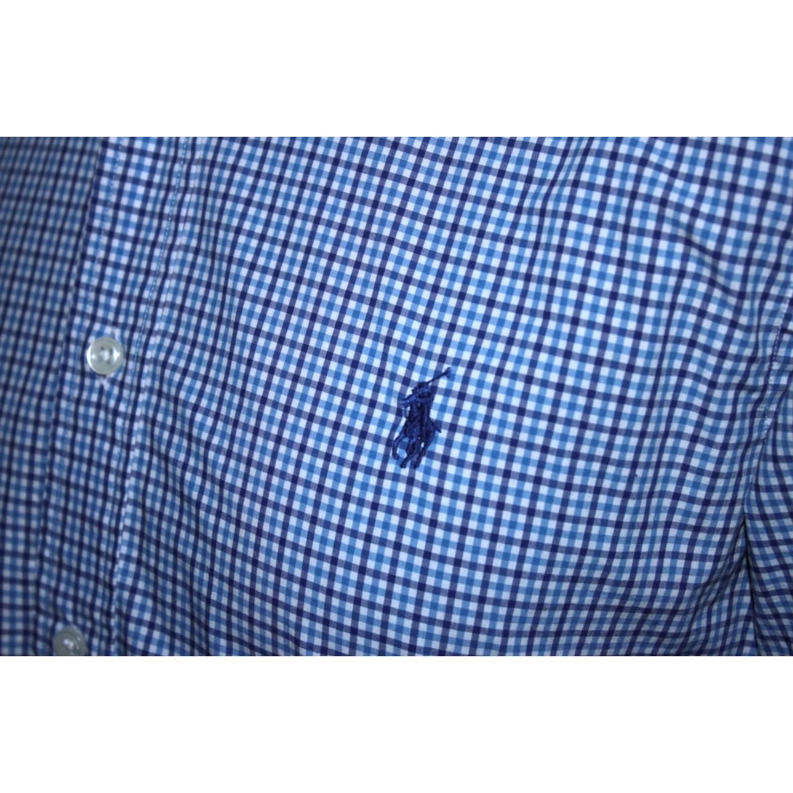 Polo Ralph Lauren Polo Ralph Lauren Slim Fit Blue Shirt Mens Size M Size US M / EU 48-50 / 2 - 2 Thumbnail