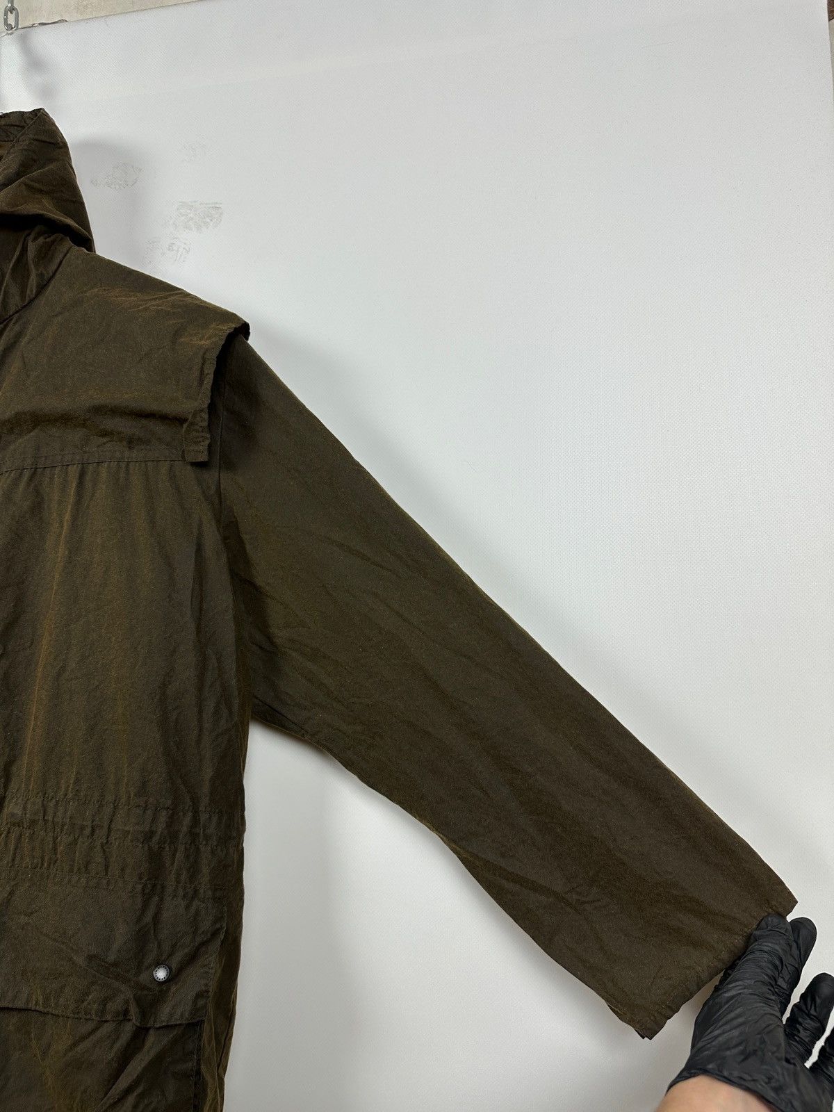 Barbour Vintage Barbour Waxed Durham Olive Green Coat Jacket Size US M / EU 48-50 / 2 - 10 Thumbnail