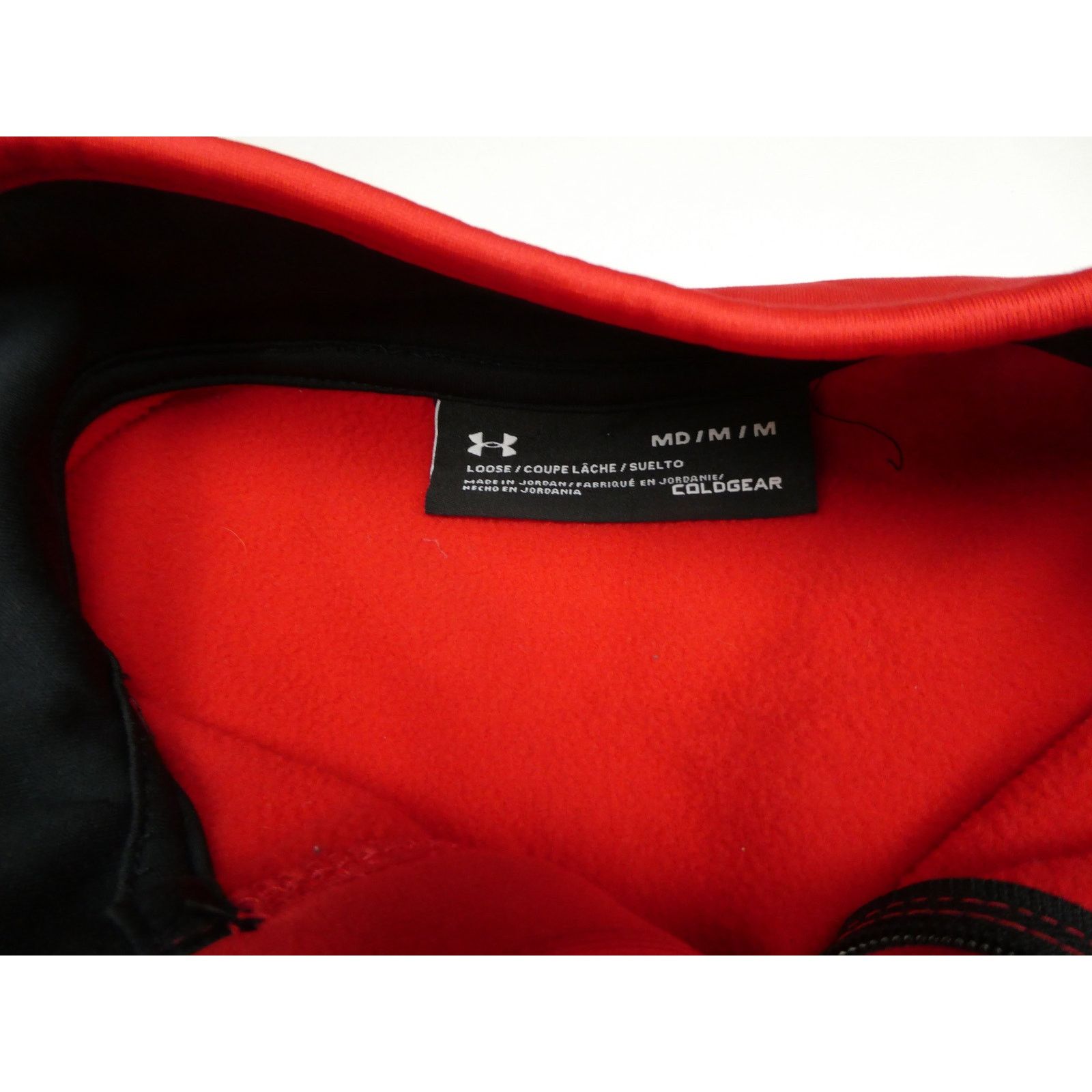 Under Armour NEW men's Under Armour 1/4 zip, red, medium, Coldgear Size US M / EU 48-50 / 2 - 3 Thumbnail