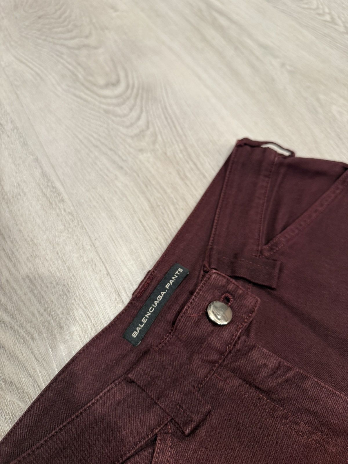 Balenciaga f/w 2011 zipper flare burgundy jeans!! Size US 28 / EU 44 - 6 Thumbnail