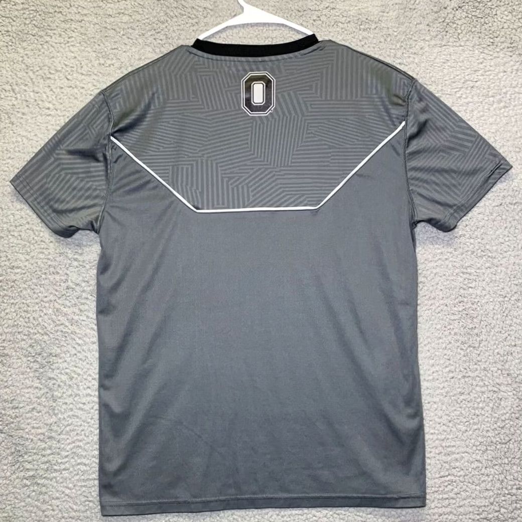 Vintage Ohio State T Shirt Mens Medium Grey Buckeyes Tee Varsity University Crew Neck Short Sleeve Graphic Print 100% polyester Size US M / EU 48-50 / 2 - 2 Thumbnail
