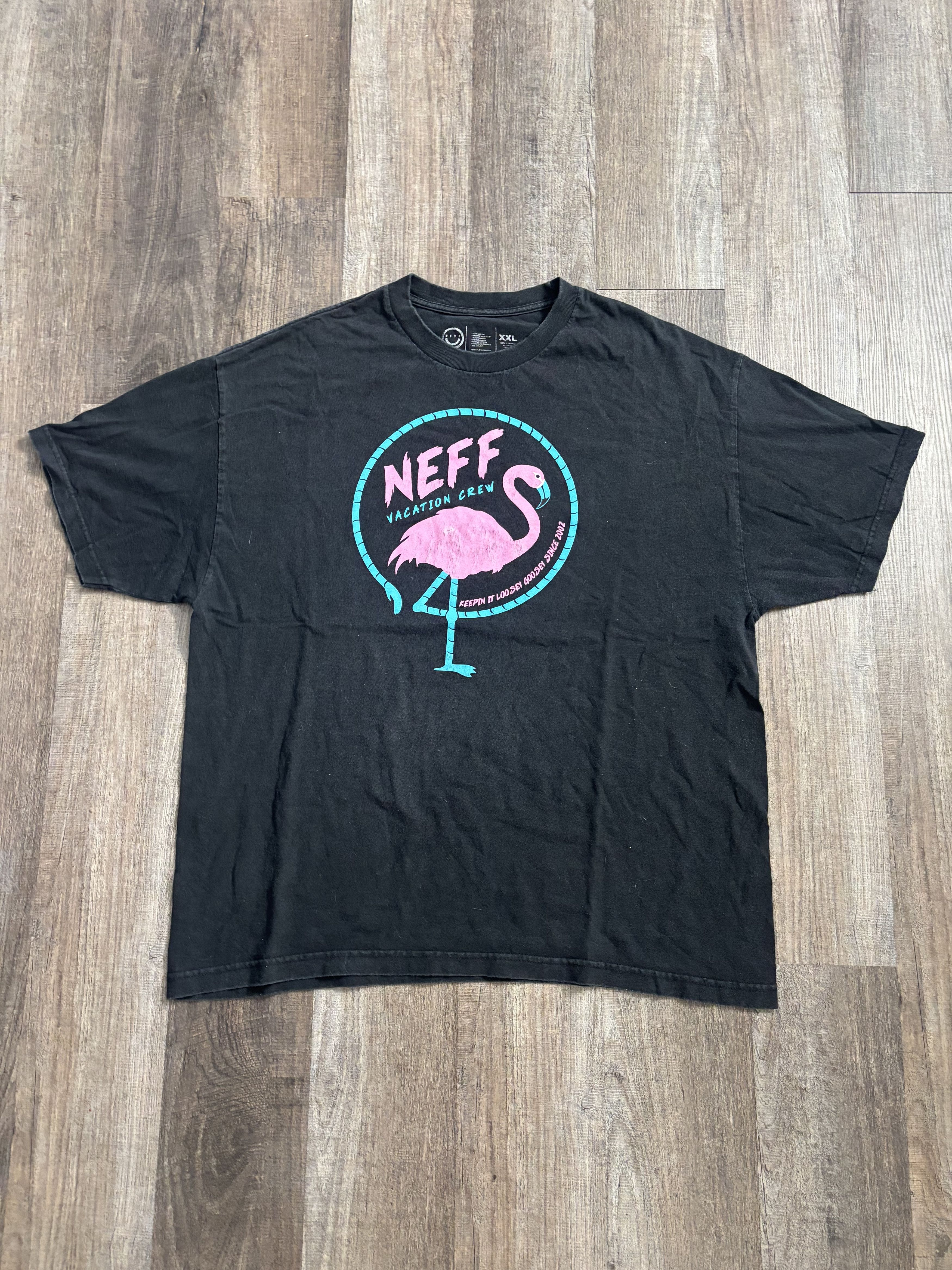 NEFF Neff Flamingo Logo Tee Shirt Size US XXL / EU 58 / 5 - 1 Thumbnail
