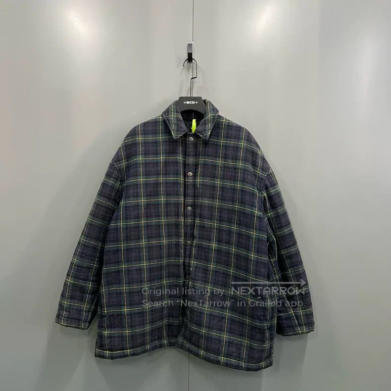 Balenciaga Balenciaga Plaid Letter Embroidered Logo Jacket Size US M / EU 48-50 / 2 - 1 Thumbnail
