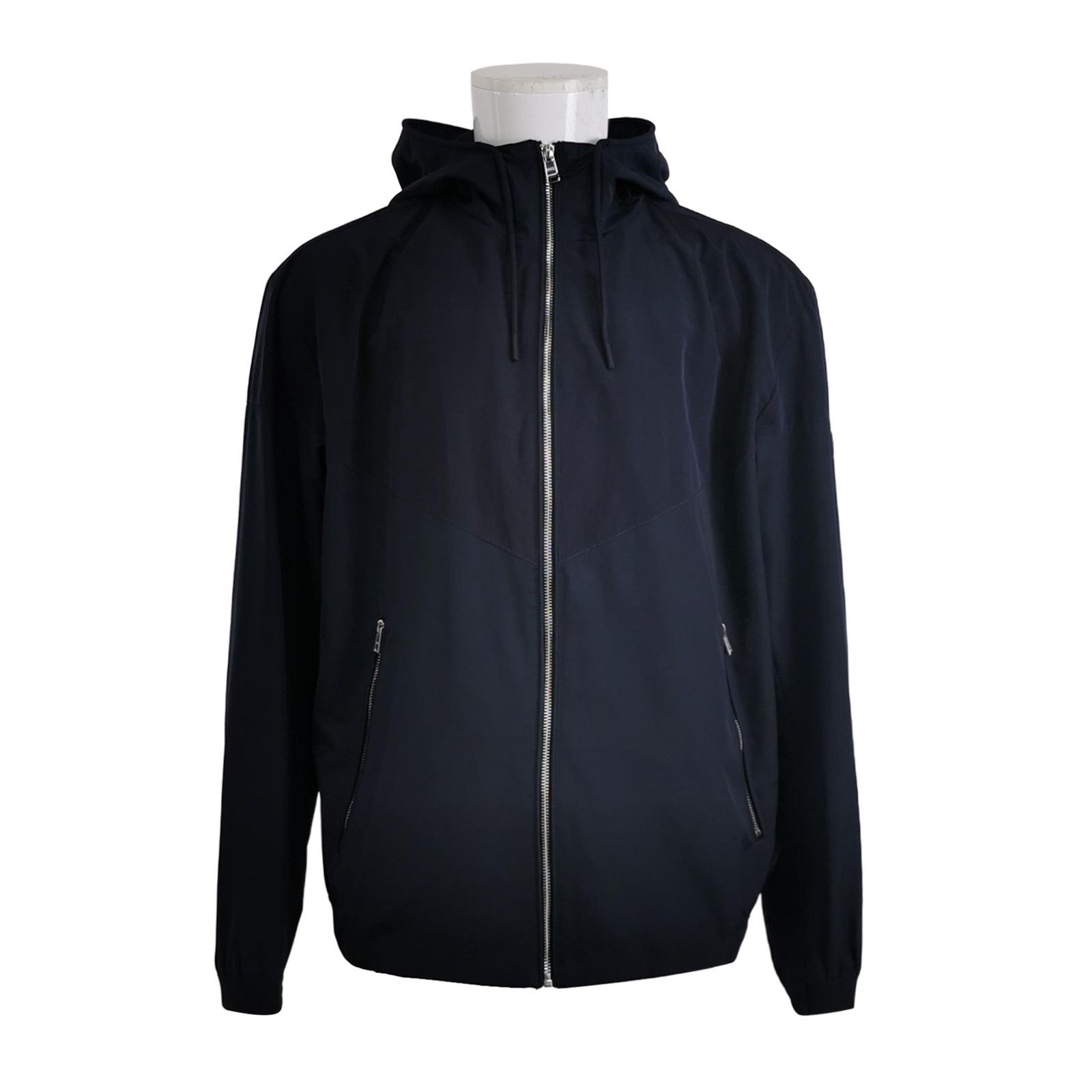 Hugo Boss BOSS Navy Hooded Zip-Up Light Jacket Size 52 Size US L / EU 52-54 / 3 - 1 Thumbnail