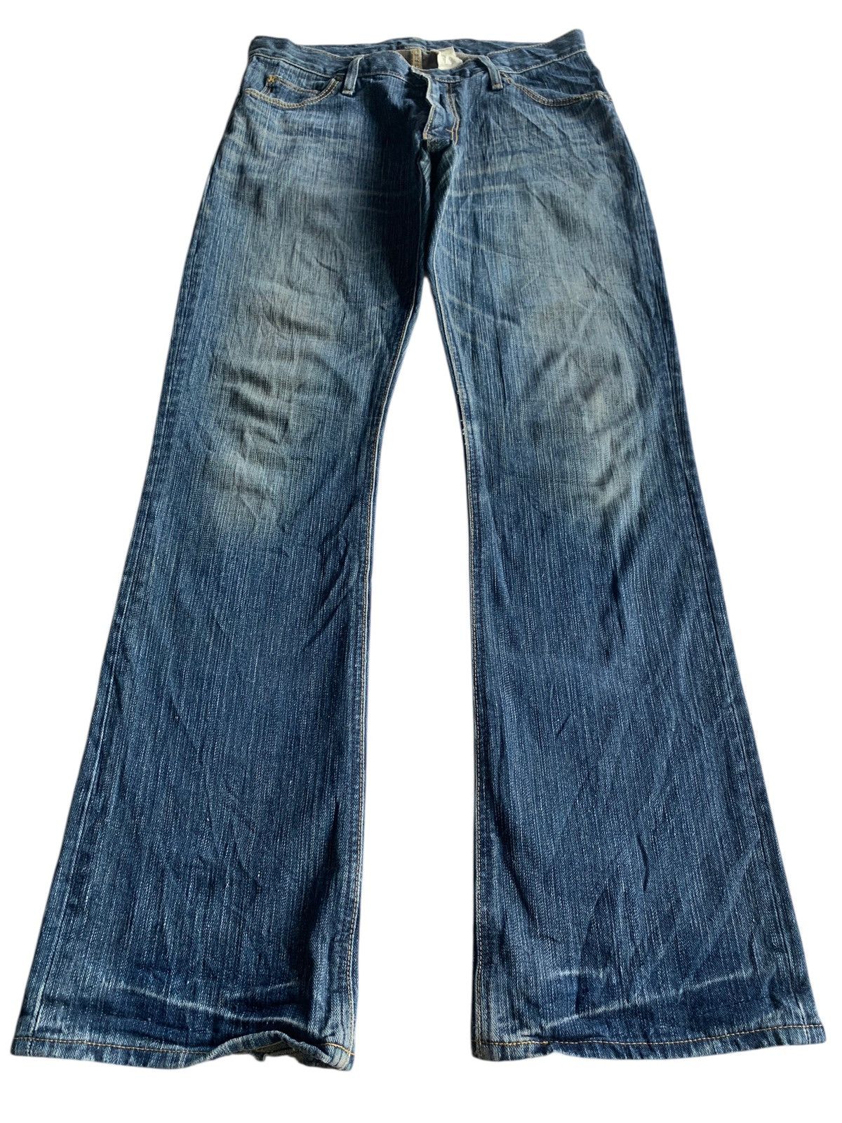 Lee FLARE LEE RIDERS RUSTY JAPANESE PUNK STYLE DISTRESSED DENIM Size US 31 - 9 Thumbnail