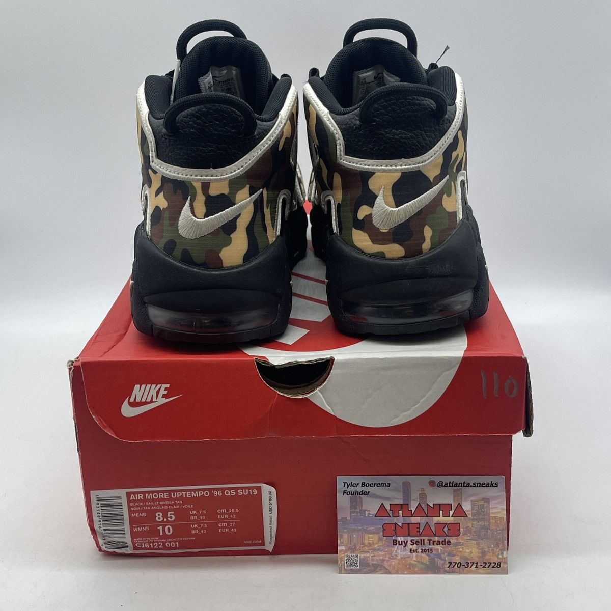 Nike Air more untempo camo Size US 8.5 / EU 41-42 - 3 Thumbnail