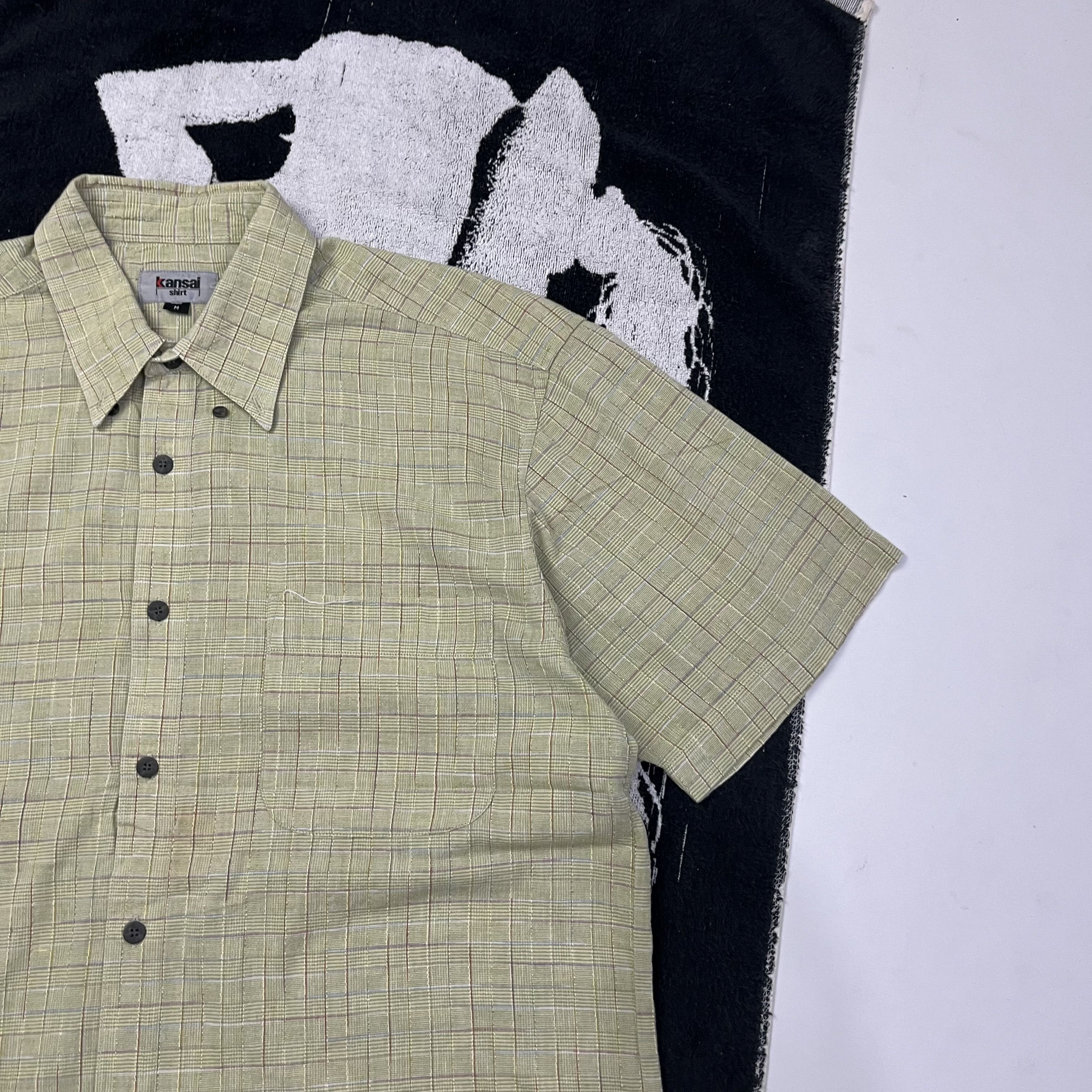 Japanese Brand Kansai yamamoto Textured button ups shirt Size US M / EU 48-50 / 2 - 2 Thumbnail