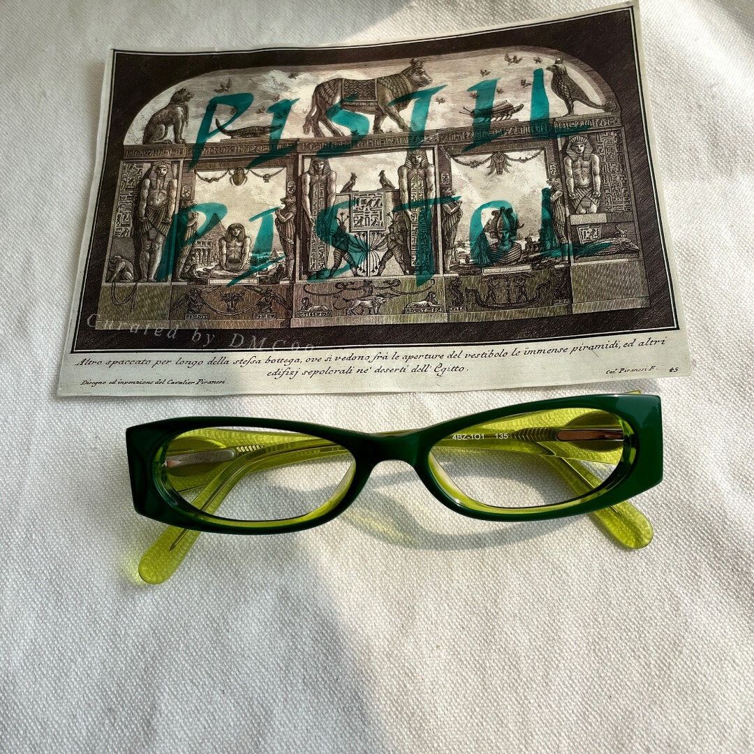 Miu Miu MiuMiu Vintage Green Resin Glasses Frame Size ONE SIZE - 1 Thumbnail