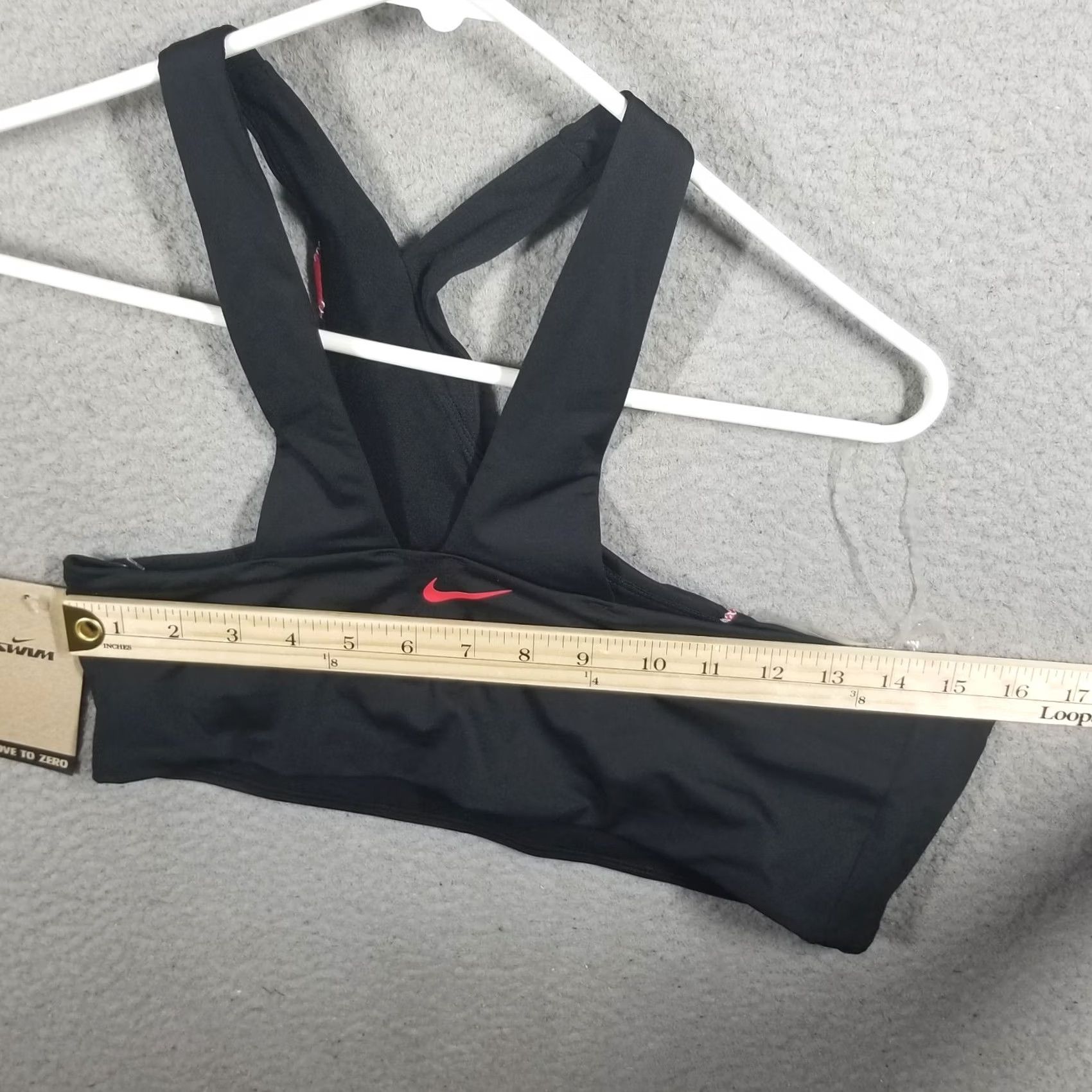 Nike Nike Women’s Bikini Top Color Block Swoosh Size XL Black NEW Size XL / US 12-14 / IT 48-50 - 4 Thumbnail