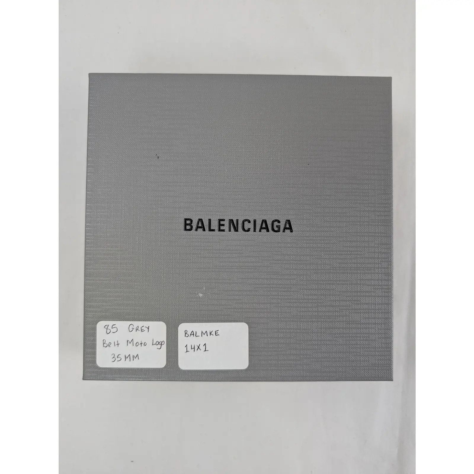 Balenciaga o1rshd1 Size: 85 / Moto Logo Bet in Grey Size 34 - 17 Thumbnail