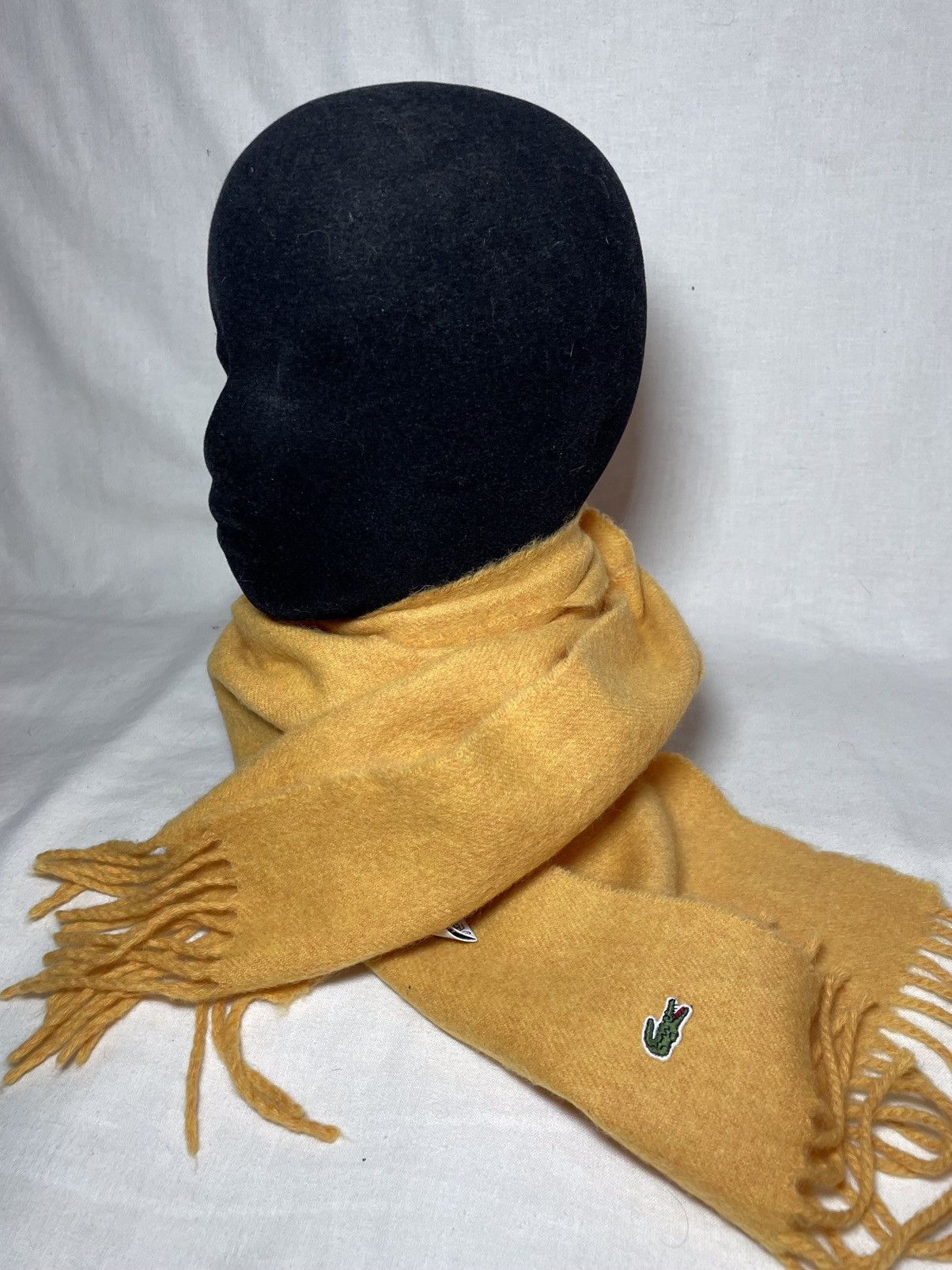 Lacoste Lacoste yellow cashmere scarf Size ONE SIZE - 5 Thumbnail