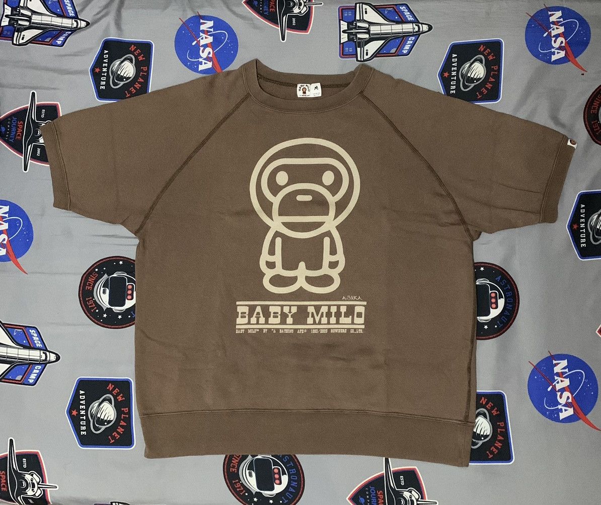 Bape × Vintage Vtg Baby Milo A Bathing Ape TShirt Brown Size US M / EU 48-50 / 2 - 1 Thumbnail