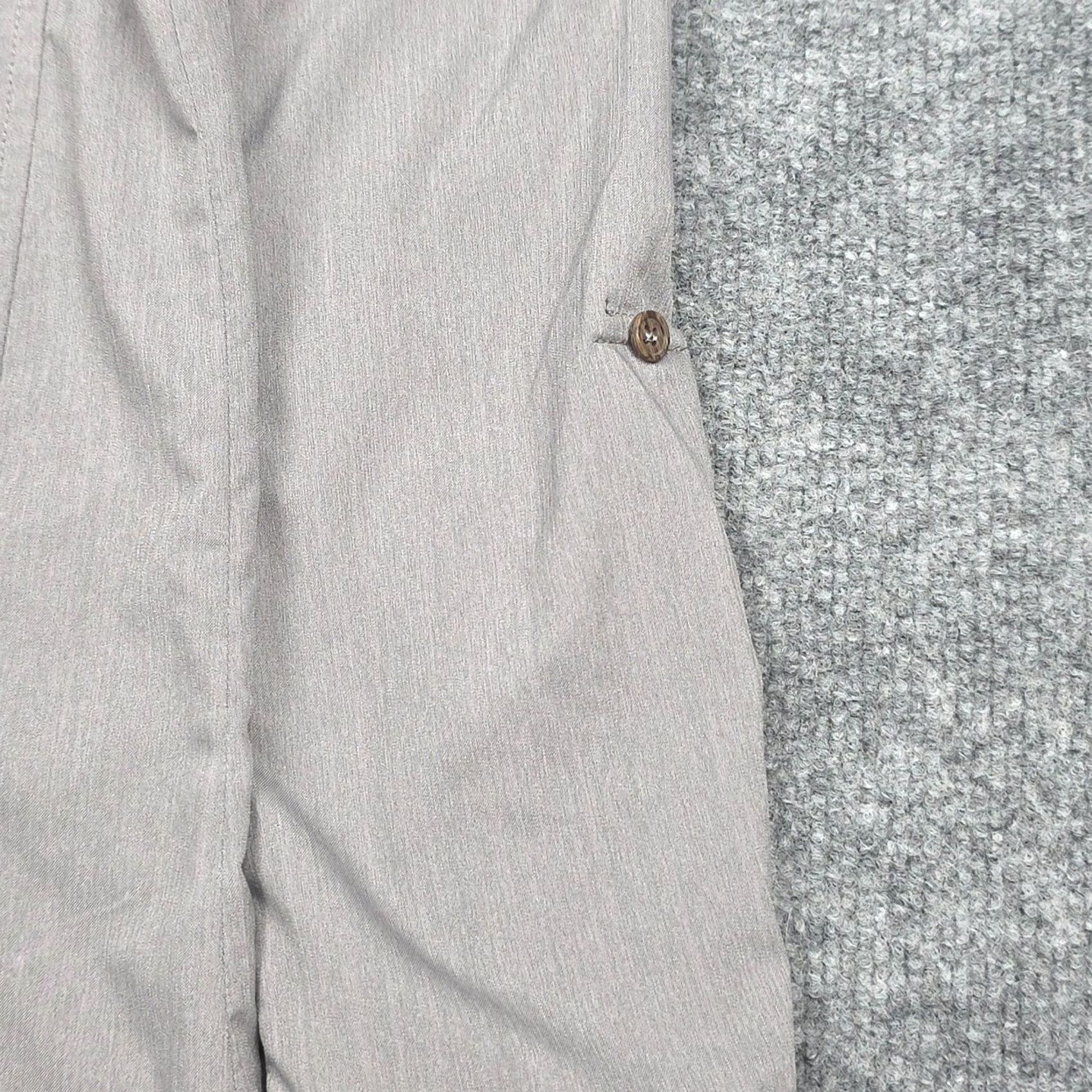Vintage Western Rise Shirt Men's Large Gray Button Long Sleeve Pocket Nylon Blend Size US L / EU 52-54 / 3 - 6 Thumbnail