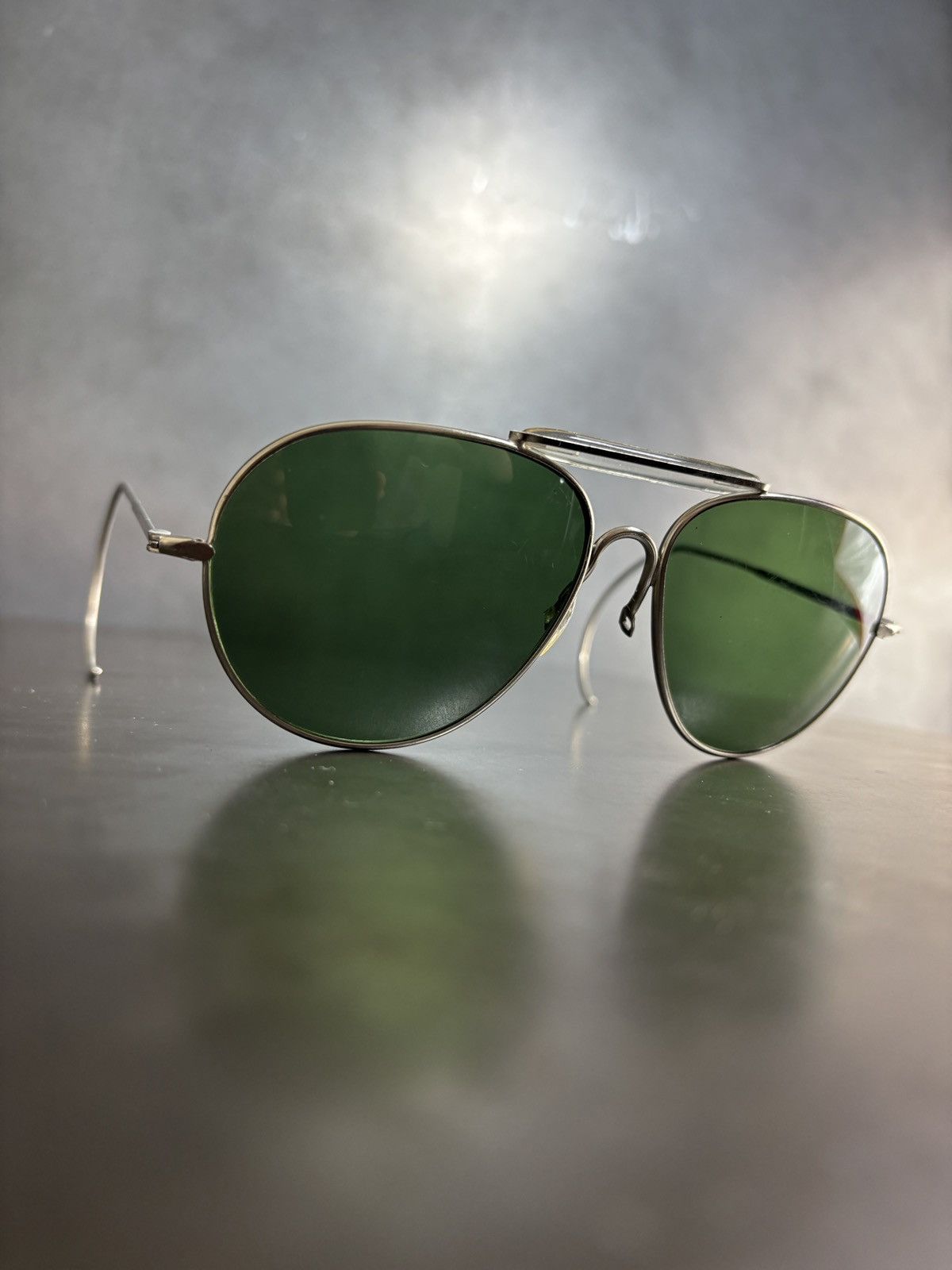 RayBan × Vintage Vintage Aviator Sunglasses Hooked Metal Glacier 60s 70s 80s Size ONE SIZE - 16 Thumbnail