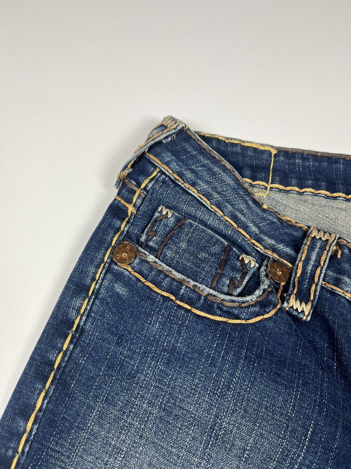 True Religion True Religion vintage USA Low Rise Denim jeans Pants Size 27" / US 4 / IT 40 - 4 Thumbnail