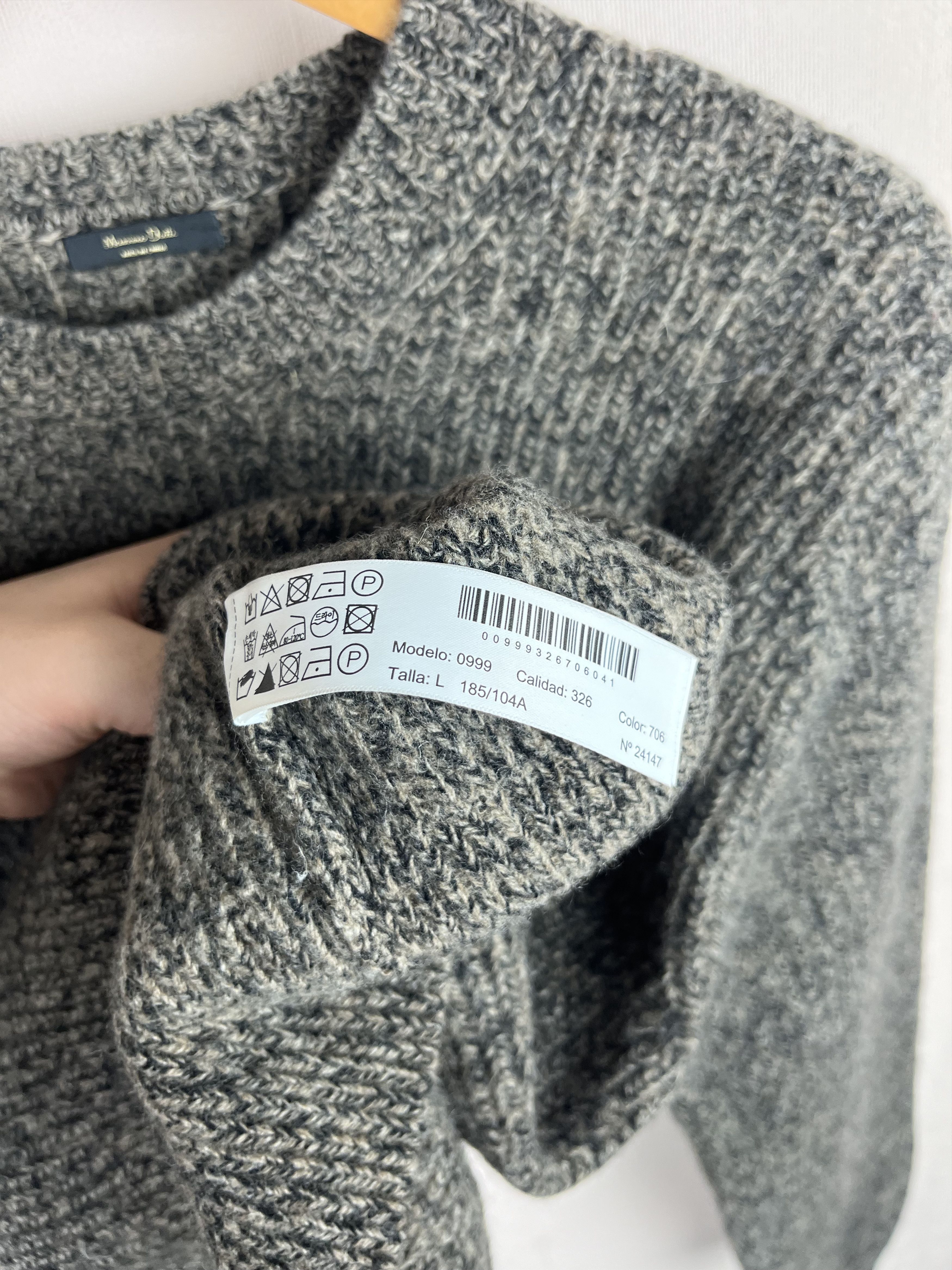 Massimo Dutti Massimo Dutti Sweater Wool Cashmere Long Sleeve Knit Pullove Size US L / EU 52-54 / 3 - 6 Thumbnail