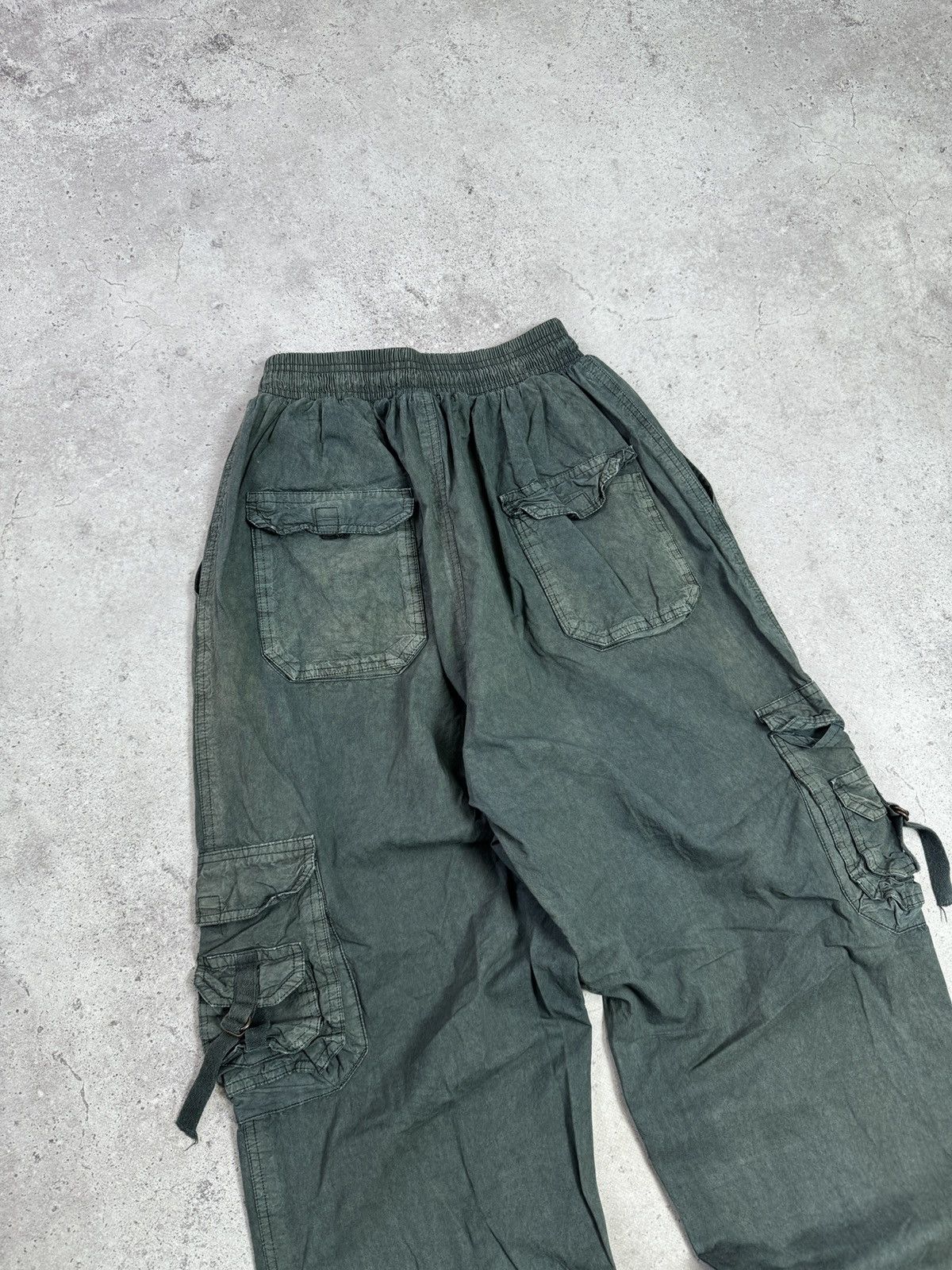 If Six Was Nine × Japanese Brand × Junya Watanabe Vintage Japanese Brand Y2K Faded Cargo Pants Size US 32 / EU 48 - 4 Thumbnail