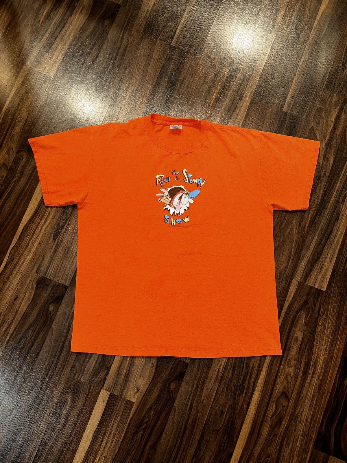 Nickelodeon × Vintage Vtg 2001 Nickelodeon: Ren & Stimpy Show Logo Tee Size US L / EU 52-54 / 3 - 1 Thumbnail