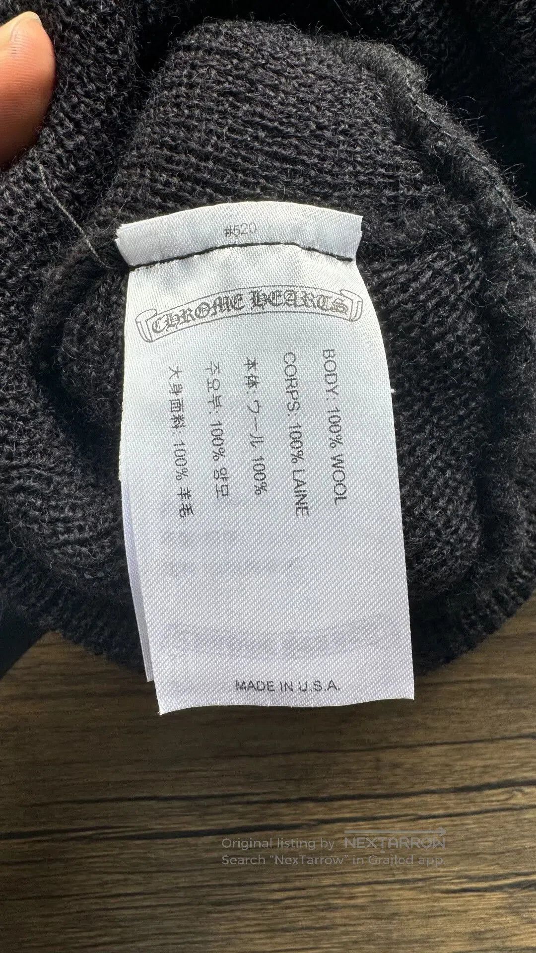 Chrome Hearts chrome hearts black embroidered knit beanie. Size ONE SIZE - 3 Thumbnail
