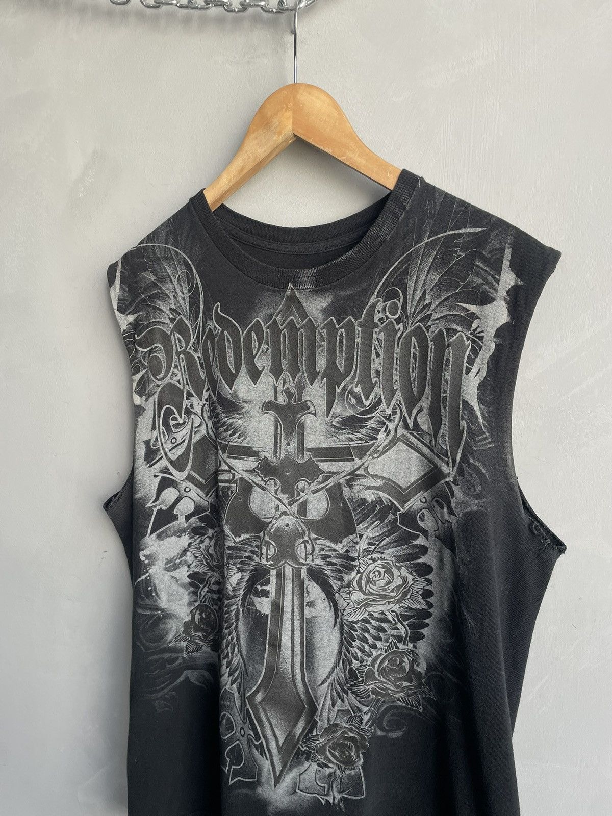 Affliction Faded tank top skull opium affliction style t shirt Size US M / EU 48-50 / 2 - 4 Thumbnail