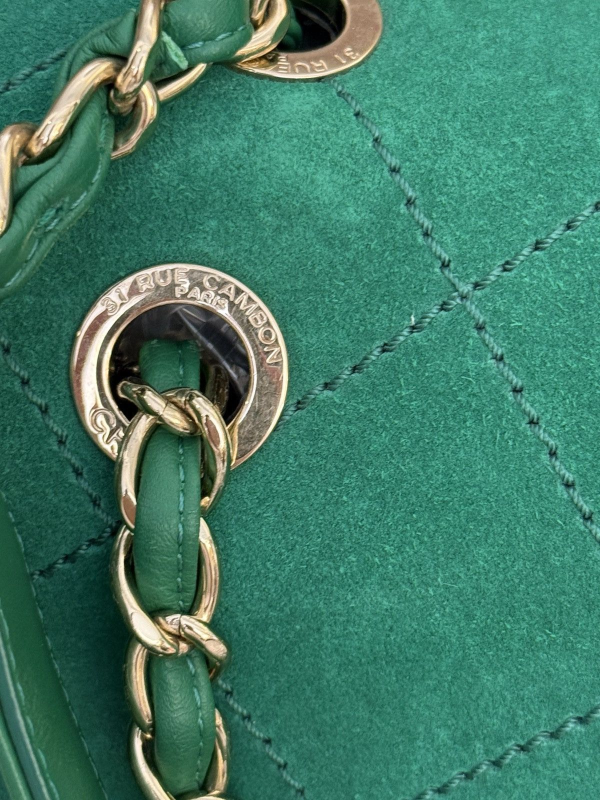 Chanel Chanel X Pharrell Williams XXL Suede Flap Bag Green Size ONE SIZE - 6 Thumbnail