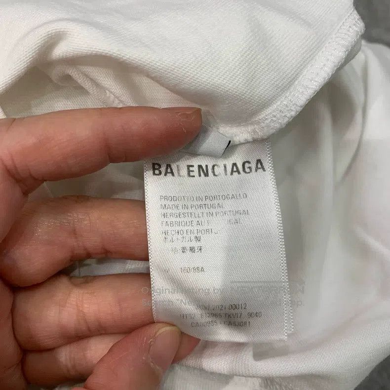 Balenciaga Balenciaga White Double B Mosaic Short Sleeve Size US M / EU 48-50 / 2 - 9 Thumbnail