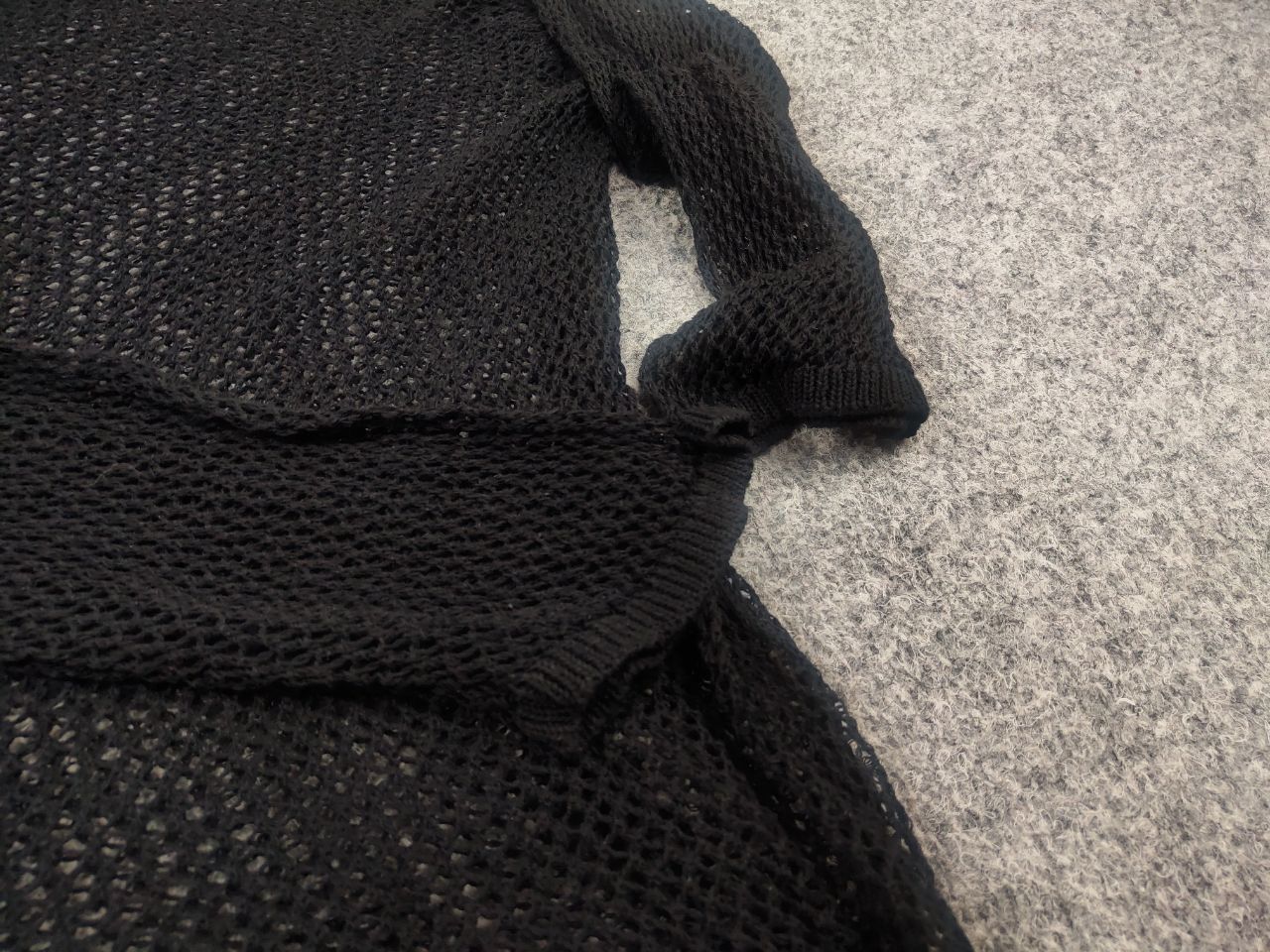 Rundholz Rundholz Black design loose tunic Oversized mesh Long sleeve Size S / US 4 / IT 40 - 9 Thumbnail