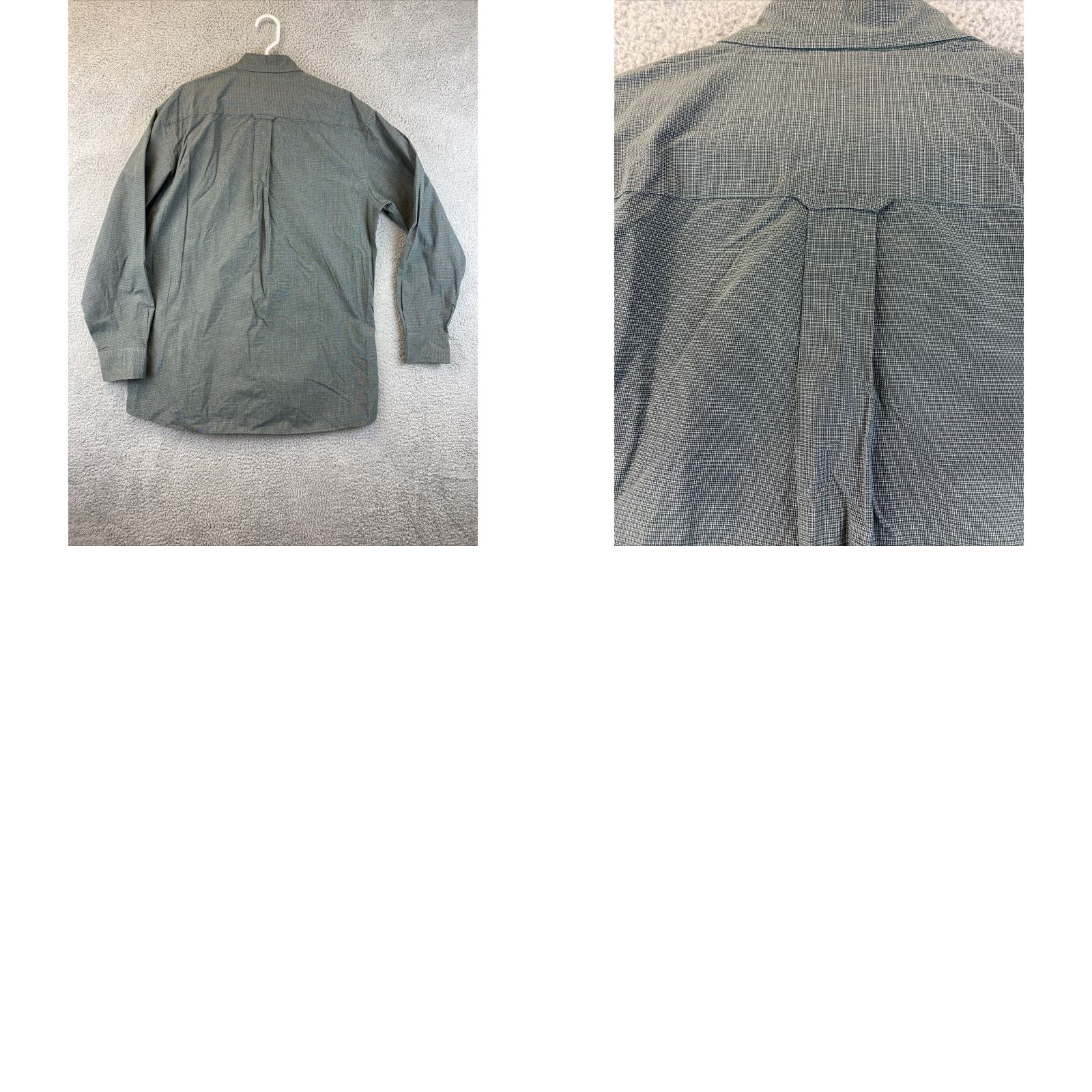 Nautica Nautica Dress Shirt Mens XL T Green Classic Fit Long Sleeve Button-Down 77-5 Size 46R - 8 Thumbnail