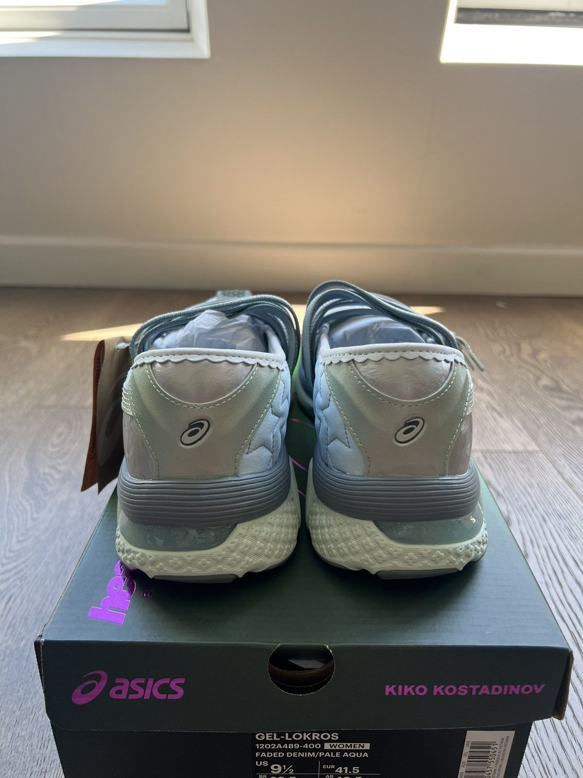 Asics × Kiko Kostadinov × Marc Jacobs HEAVEN Gel Lokros - Pale Aqua Size US 10 / IT 40 - 4 Thumbnail