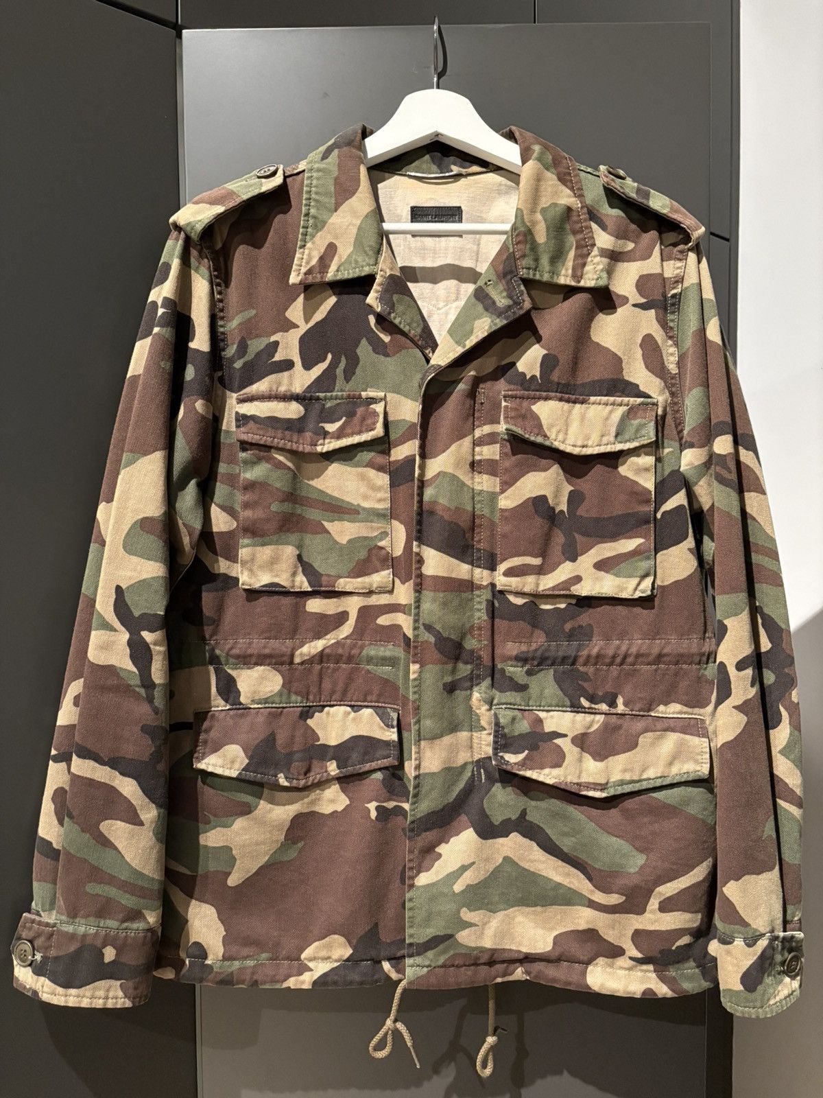 Saint Laurent Paris Camouflage Love Embroidery Jacket Size US S / EU 44-46 / 1 - 1 Thumbnail