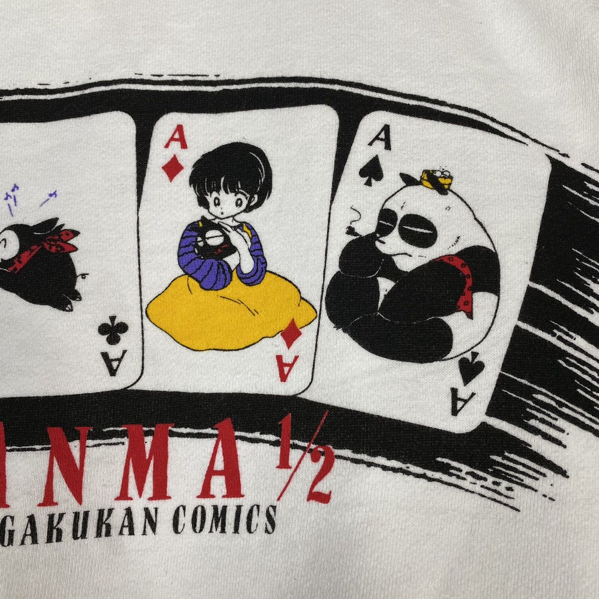Anime VINTAGE 80's RANMA 1/2 ANIME SHOGAKUKAN COMICS SWEATSHIRT Size US L / EU 52-54 / 3 - 5 Thumbnail