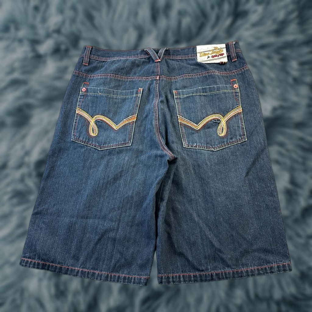 Vintage VINTAGE 5ive Jungle Jean Shorts Mens 40 Blue Jorts Baggy Hip Hop Y2K 90s Mens Size US 40 / EU 56 - 1 Thumbnail