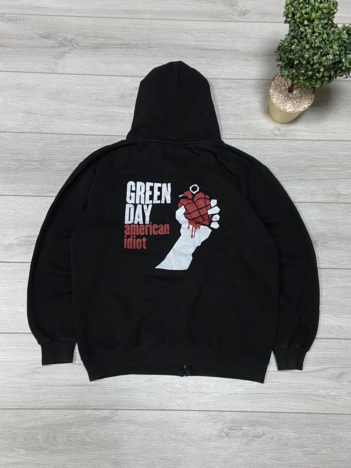 Band Tees Vintage Green Day zip Hoodie American Idiot Size US L / EU 52-54 / 3 - 1 Thumbnail
