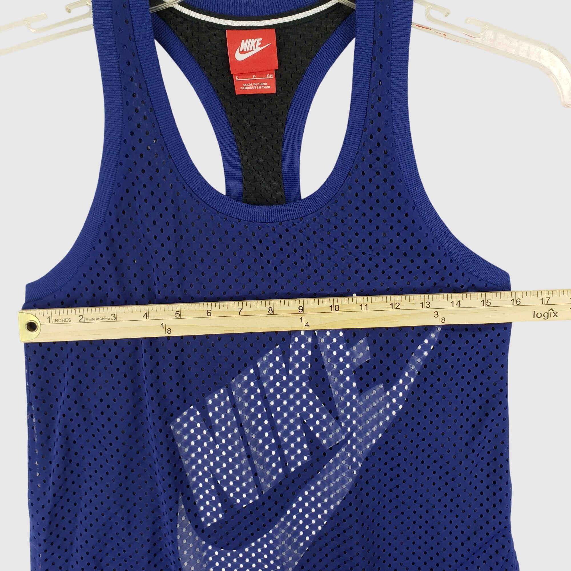 Nike Nike Tank Logo Mesh Overlay JUST DO IT Workout Running Athle Size S / US 4 / IT 40 - 3 Thumbnail