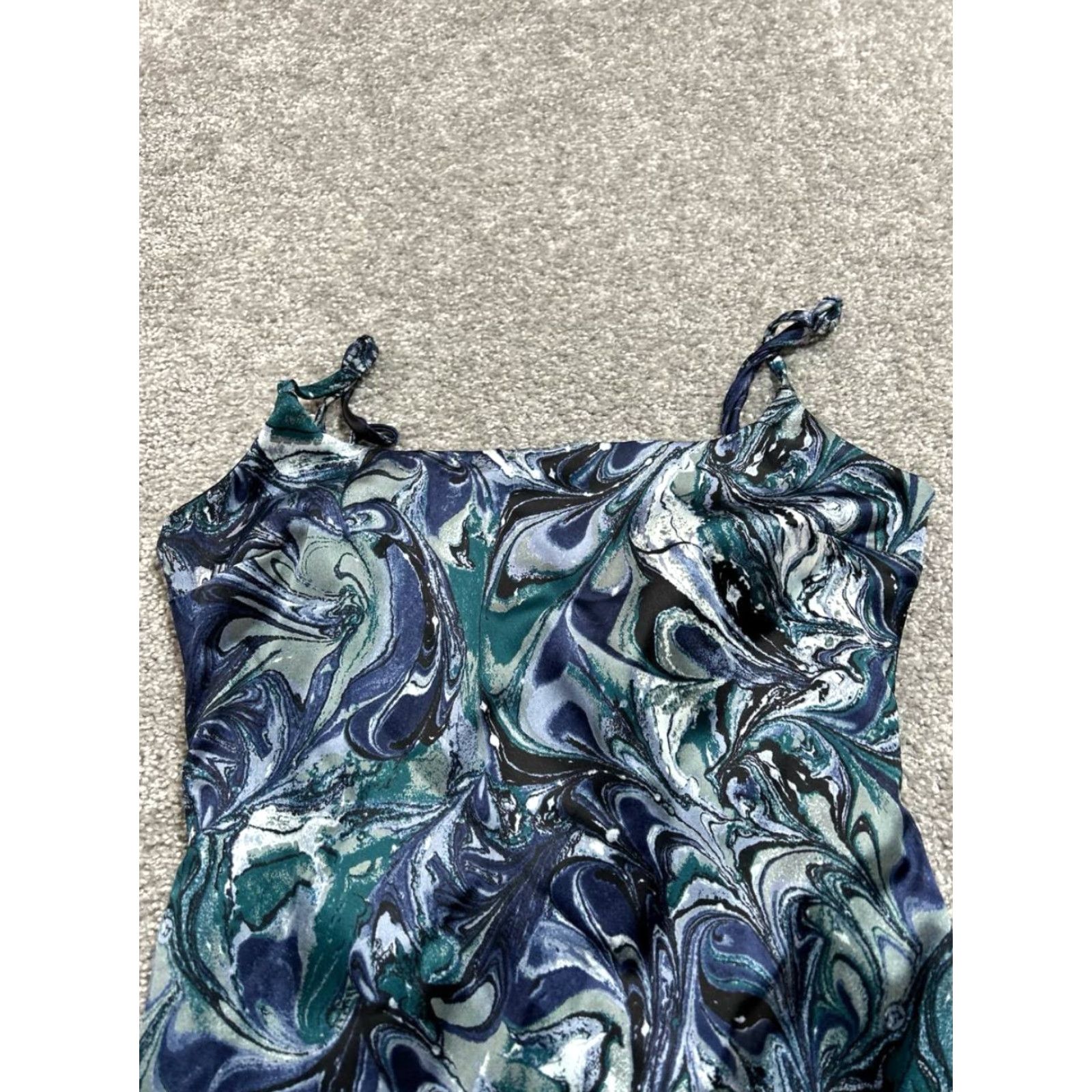 Abercrombie & Fitch Abercrombie & Fitch Sleeveless Mini Dress Womens Small Multicolor Swirl Print Size S / US 4 / IT 40 - 3 Thumbnail