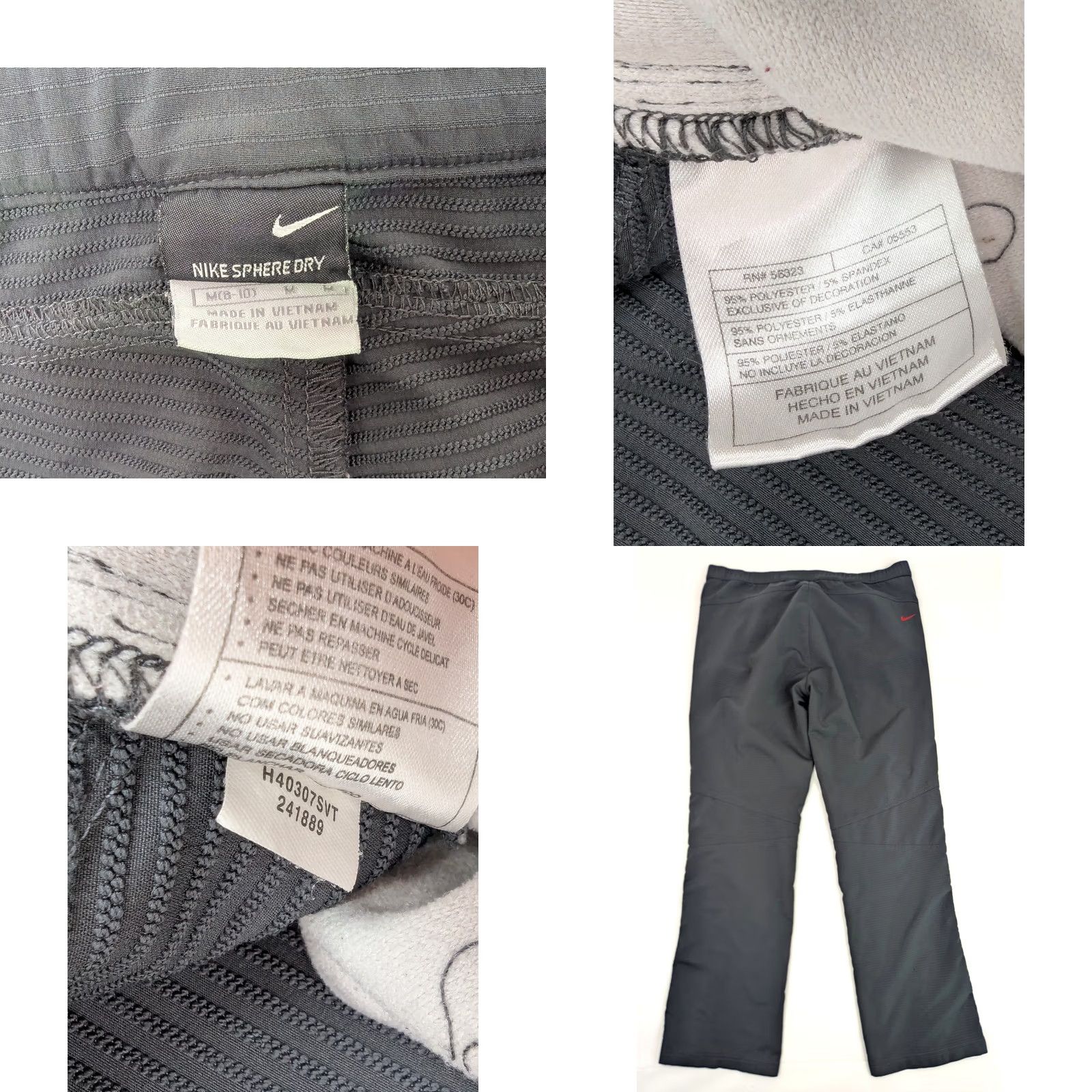 Nike Nike Sphere Dry Pants Women M Gray 34x31 Athletic, Activewear, Track & Field, Golf, Running, Cross Training Mens, Womens Size 32" / US 10 / IT 46 - 8 Thumbnail
