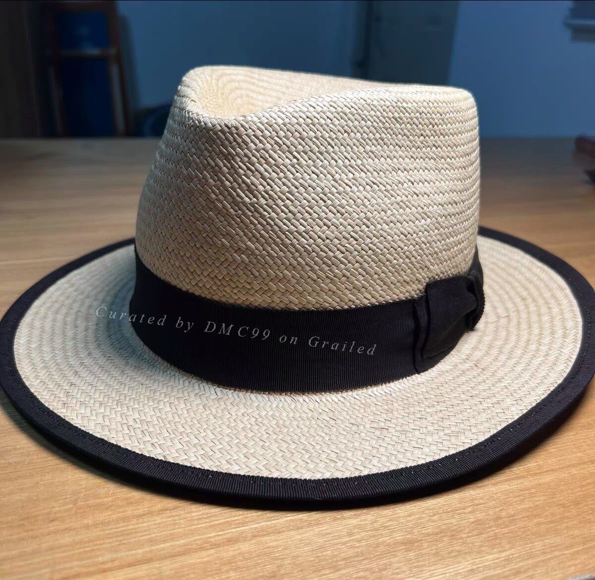 THE H.W.DOG&CO. H.W.DOG Panama Hat with Bow Size ONE SIZE - 1 Thumbnail